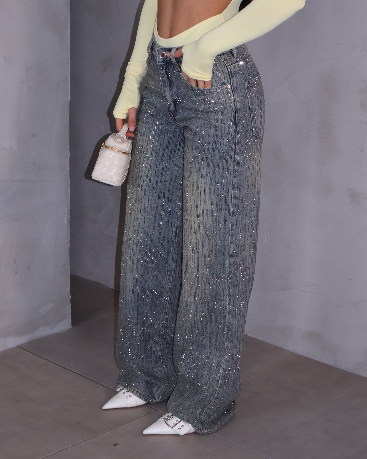 JEANS STRASS VINTAGE