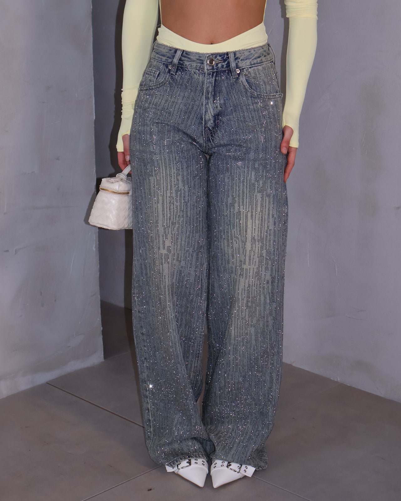 JEANS STRASS VINTAGE