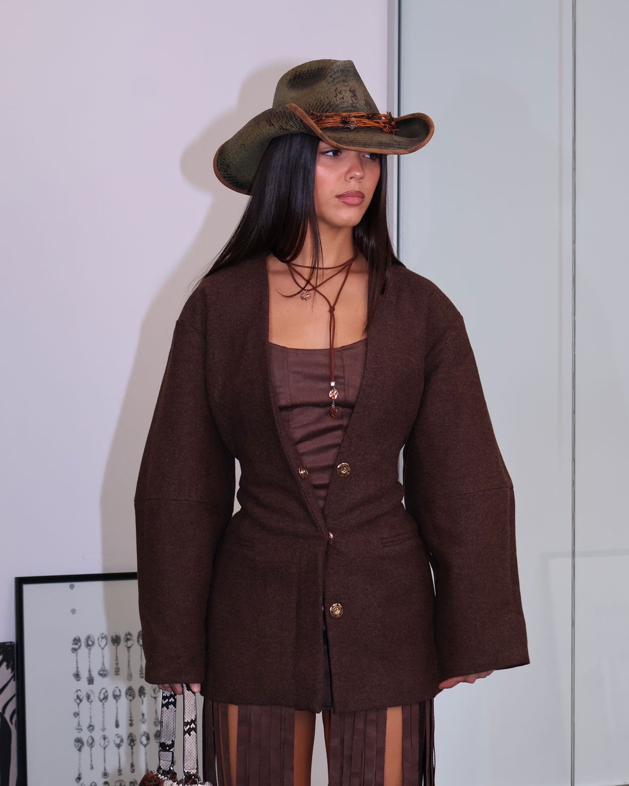 JACKET MERAVIGLIA MARRONE