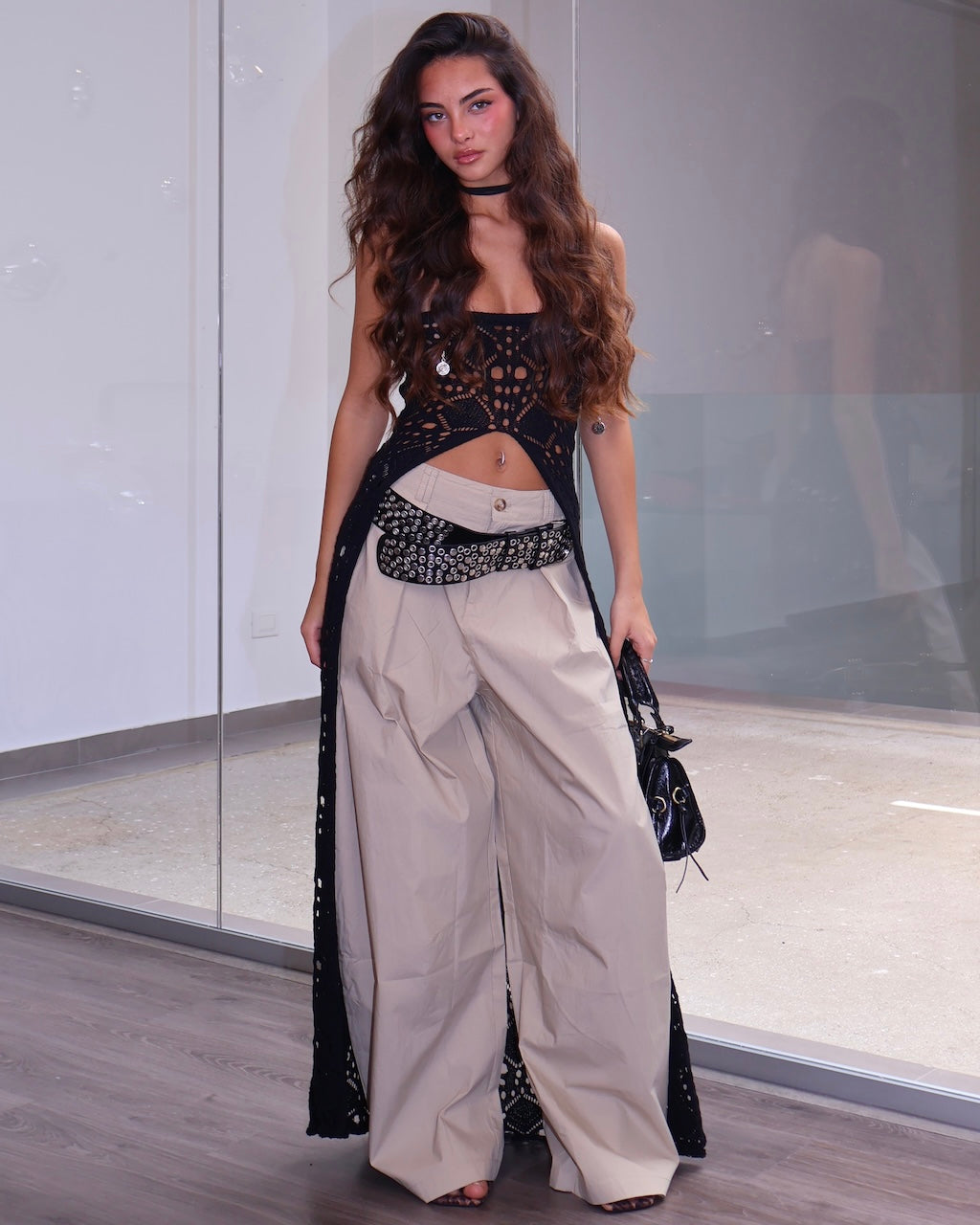 TOP LONGUETTE CROCHET