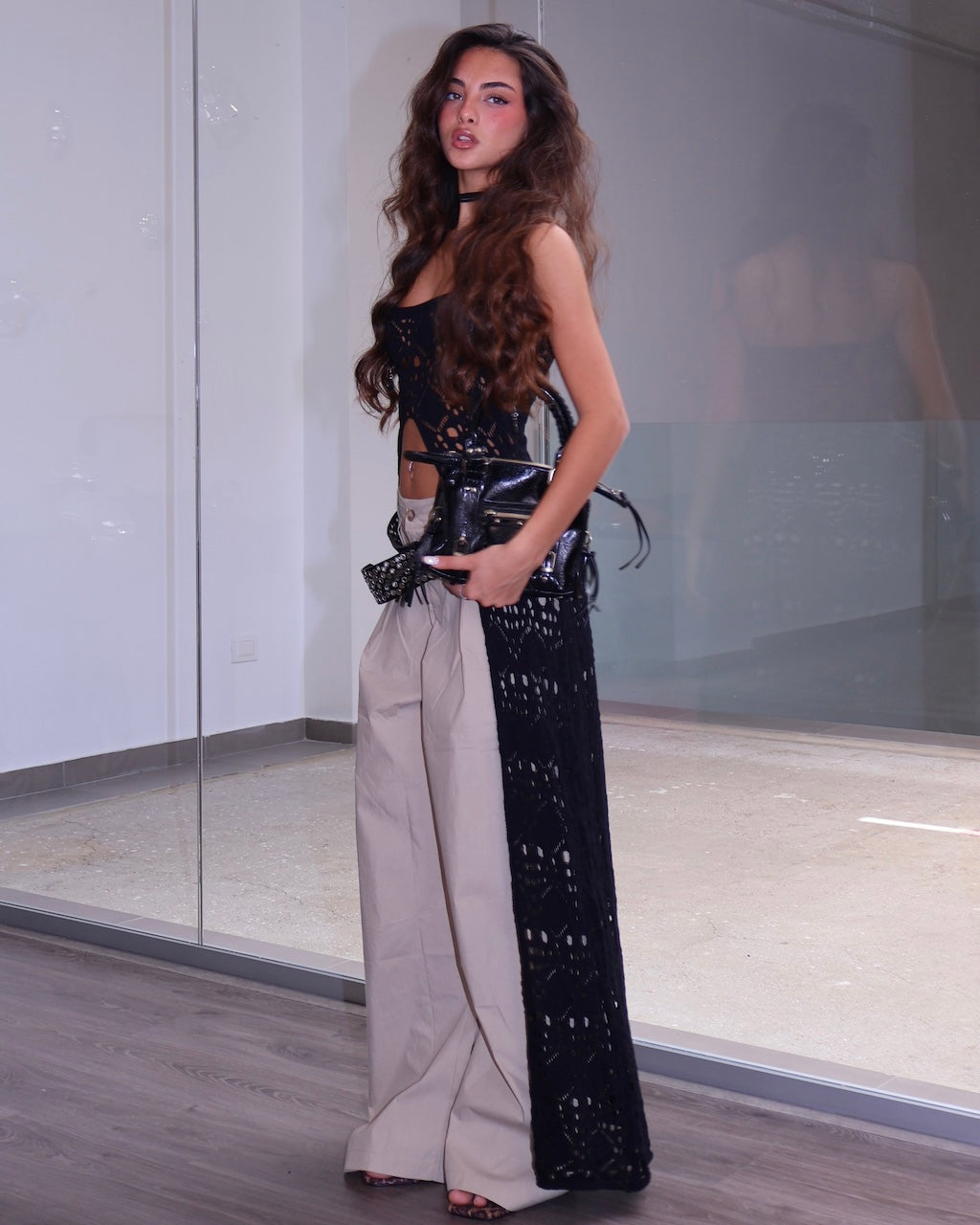 TOP LONGUETTE CROCHET