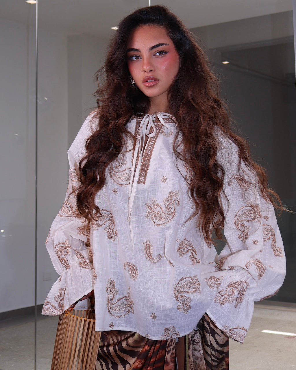 CAMICIA GRECIA BEIGE