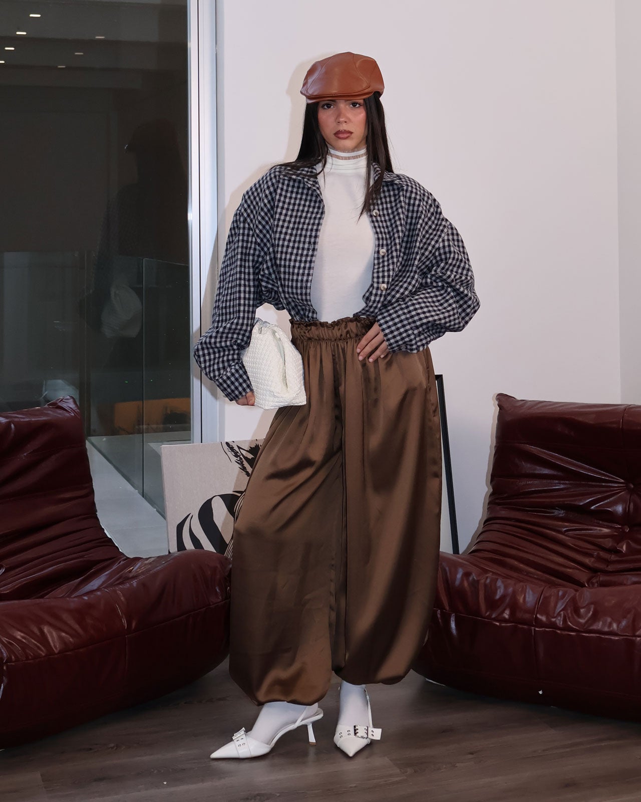 PANT FORTUNA MARRONE