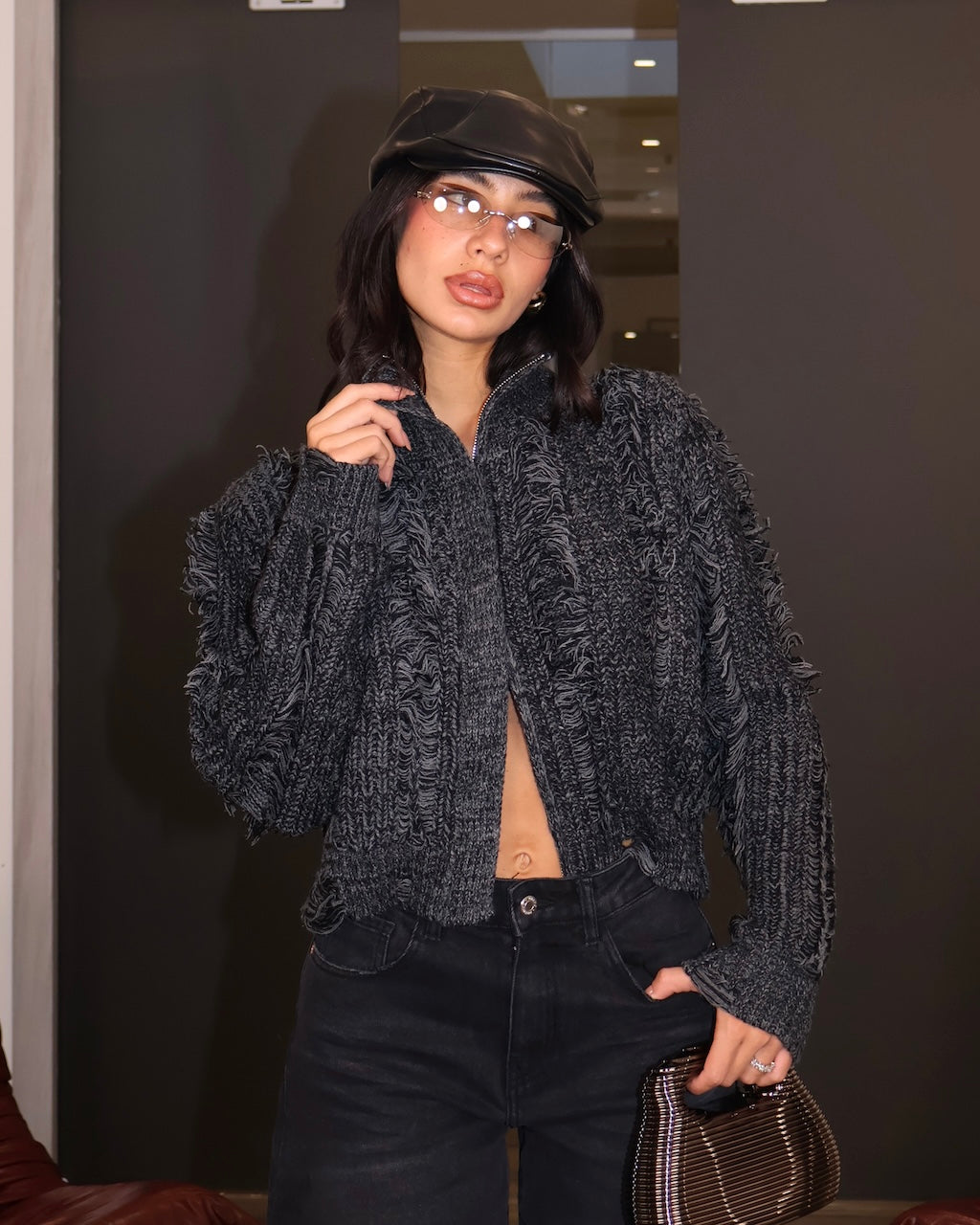 PULL AGO E FILO GRIGIO