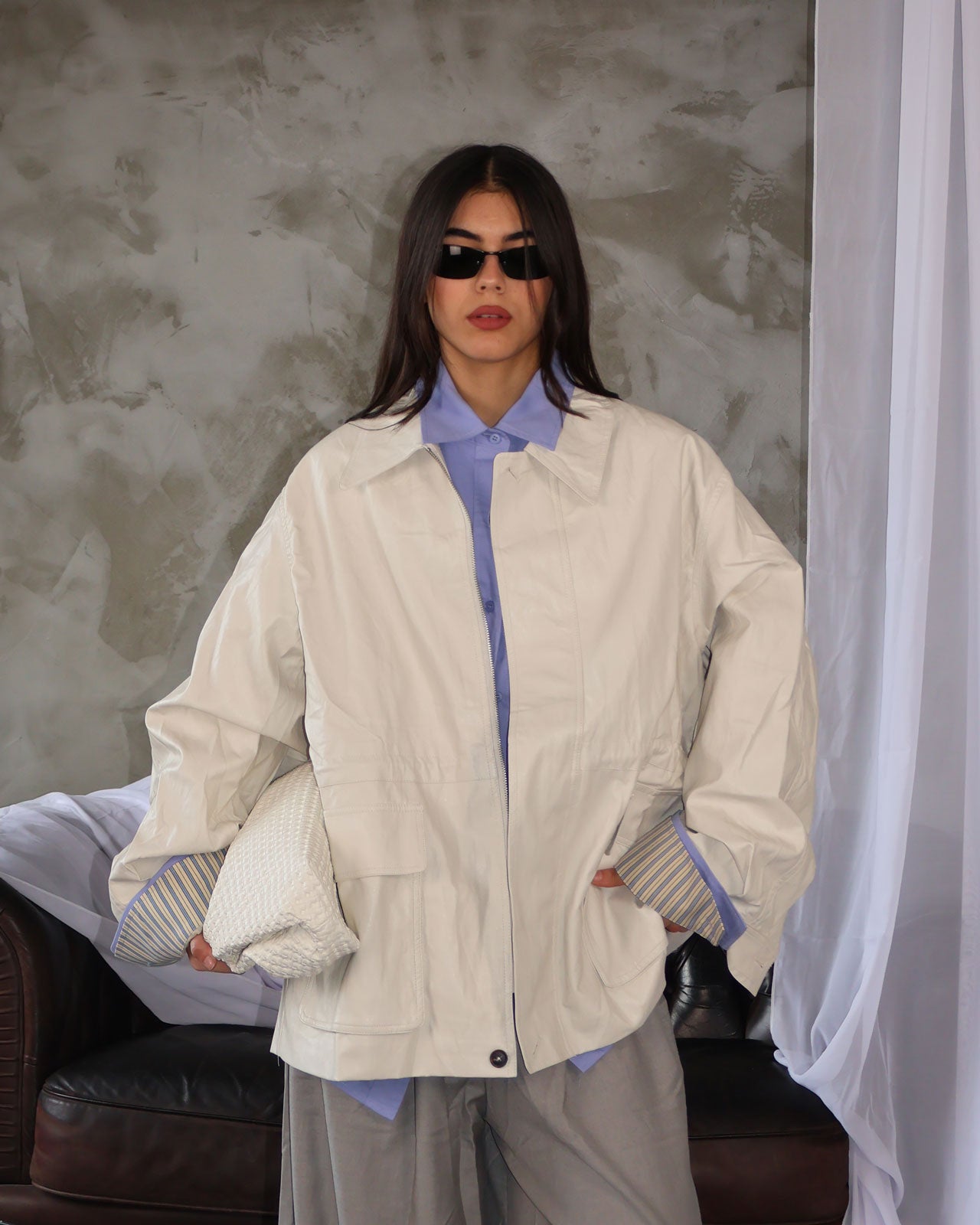 MINI TRENCH ECOPELLE PANNA