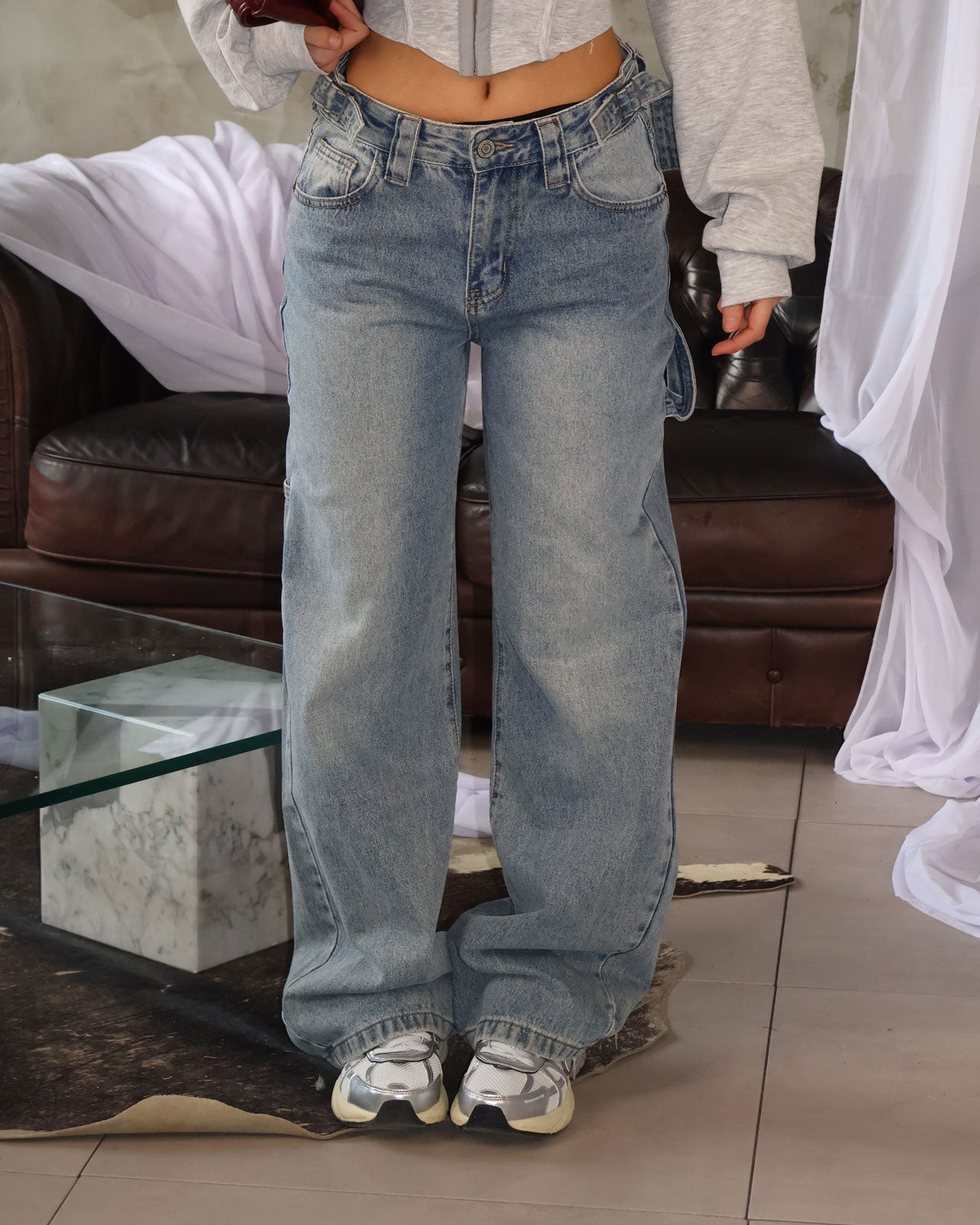 JEANS FIBBIA