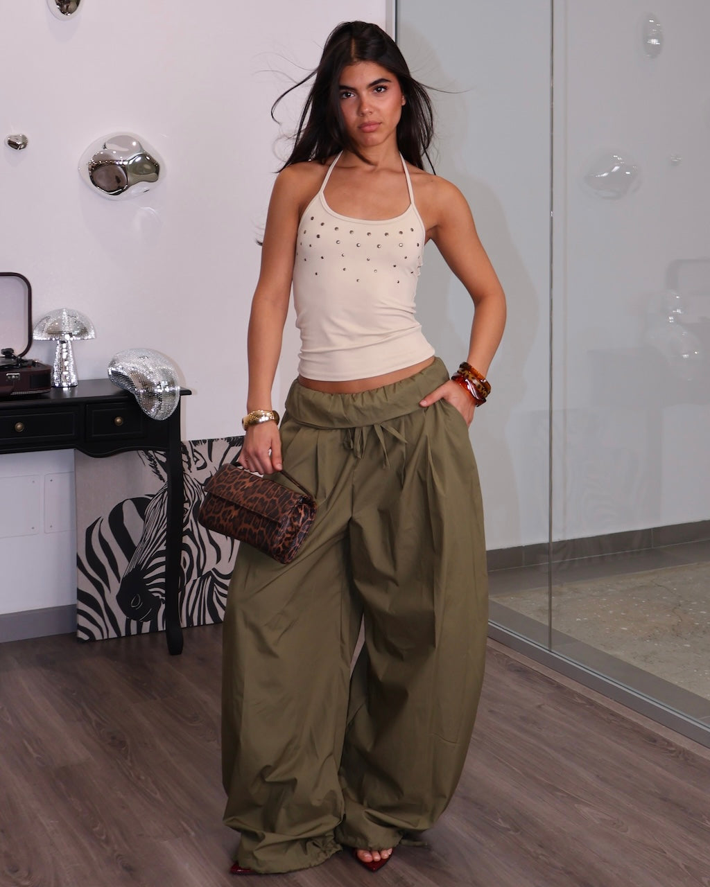 PANT PARACHUTE VERDE