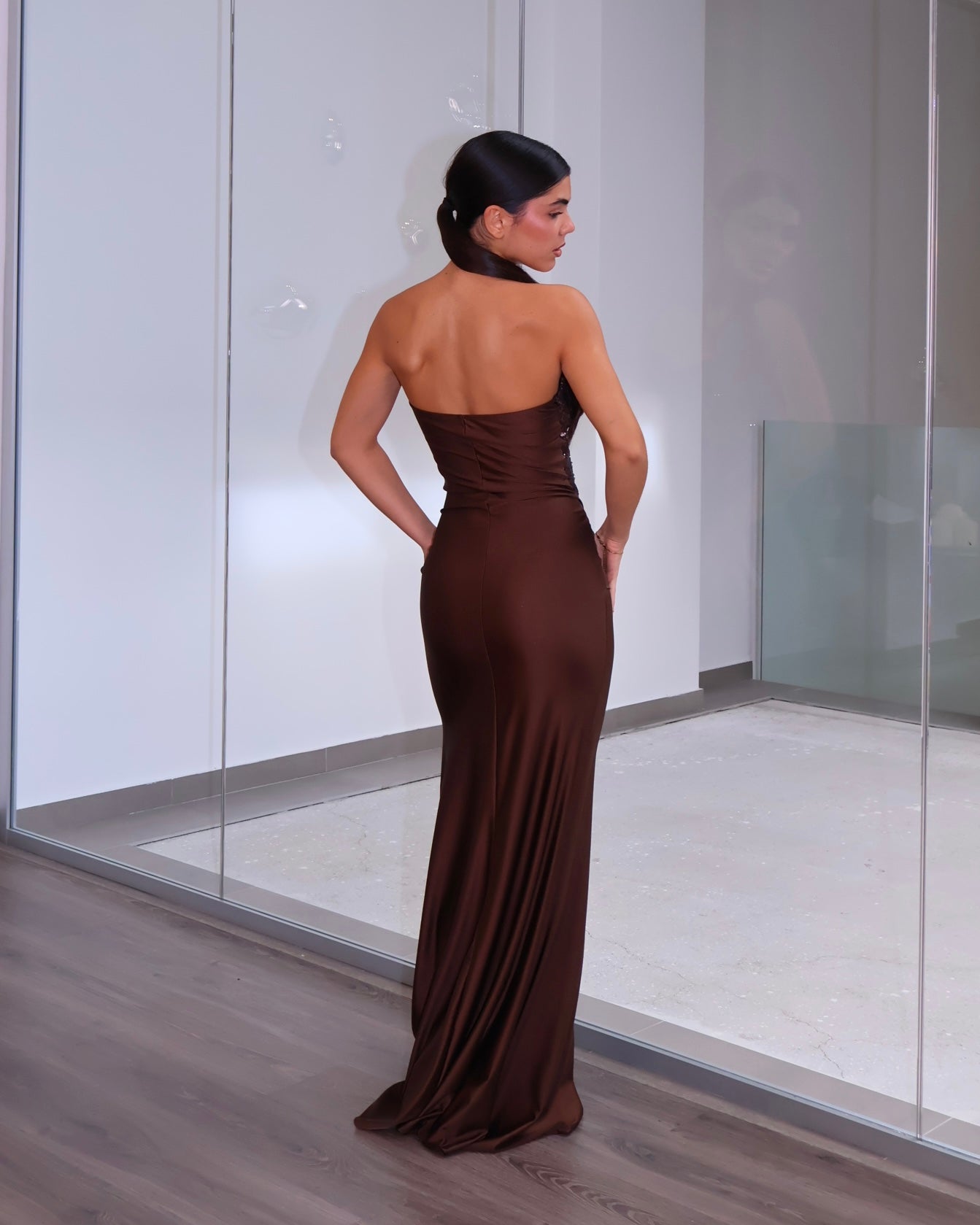 DRESS MYSTIC MARRONE