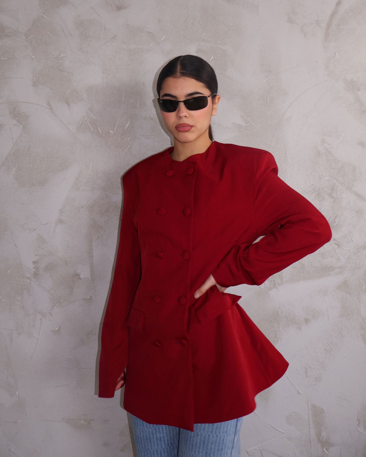 JACKET BOTTONS ROSSO