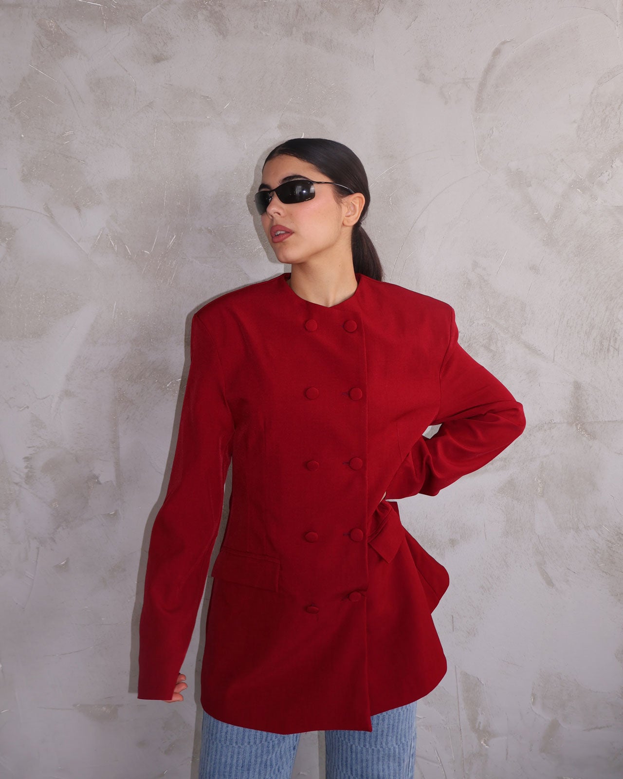JACKET BOTTONS ROSSO