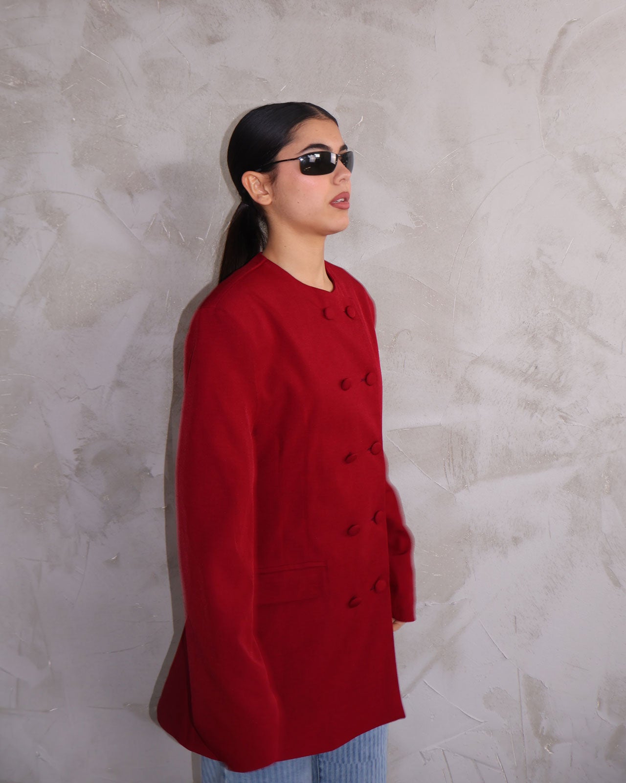 JACKET BOTTONS ROSSO