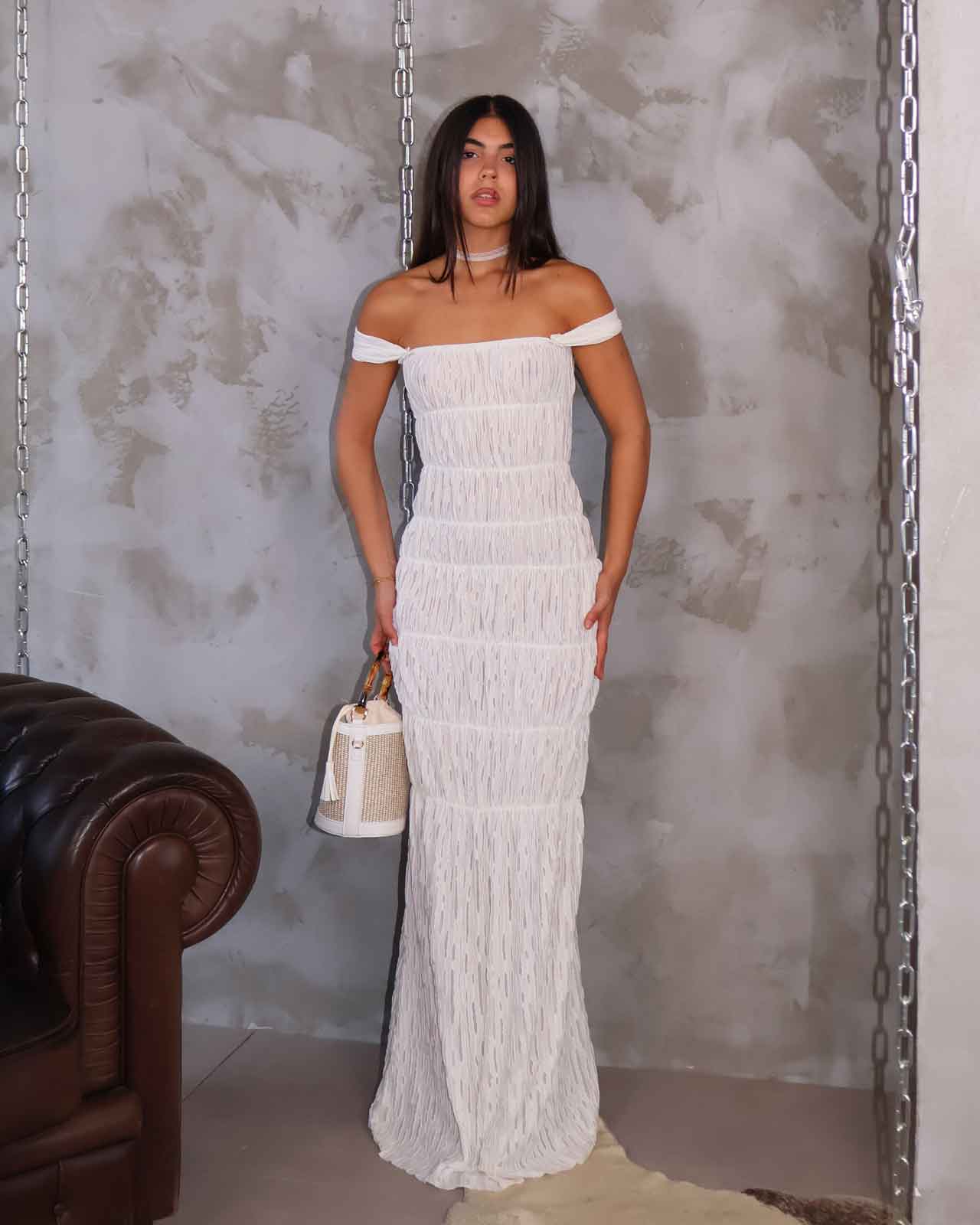DRESS OMBRA BIANCA