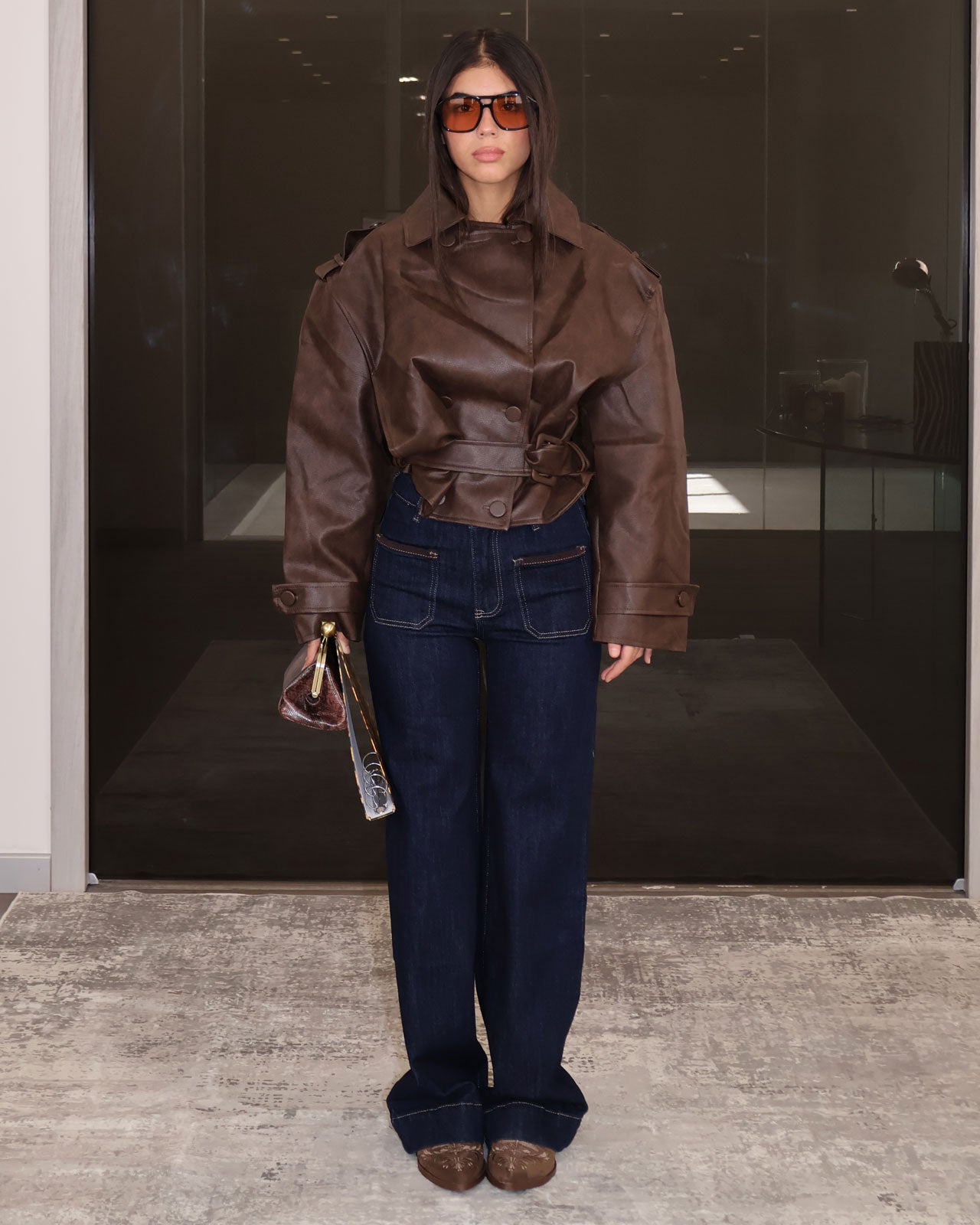 JACKET STAGIONE SOSPESA MARRONE