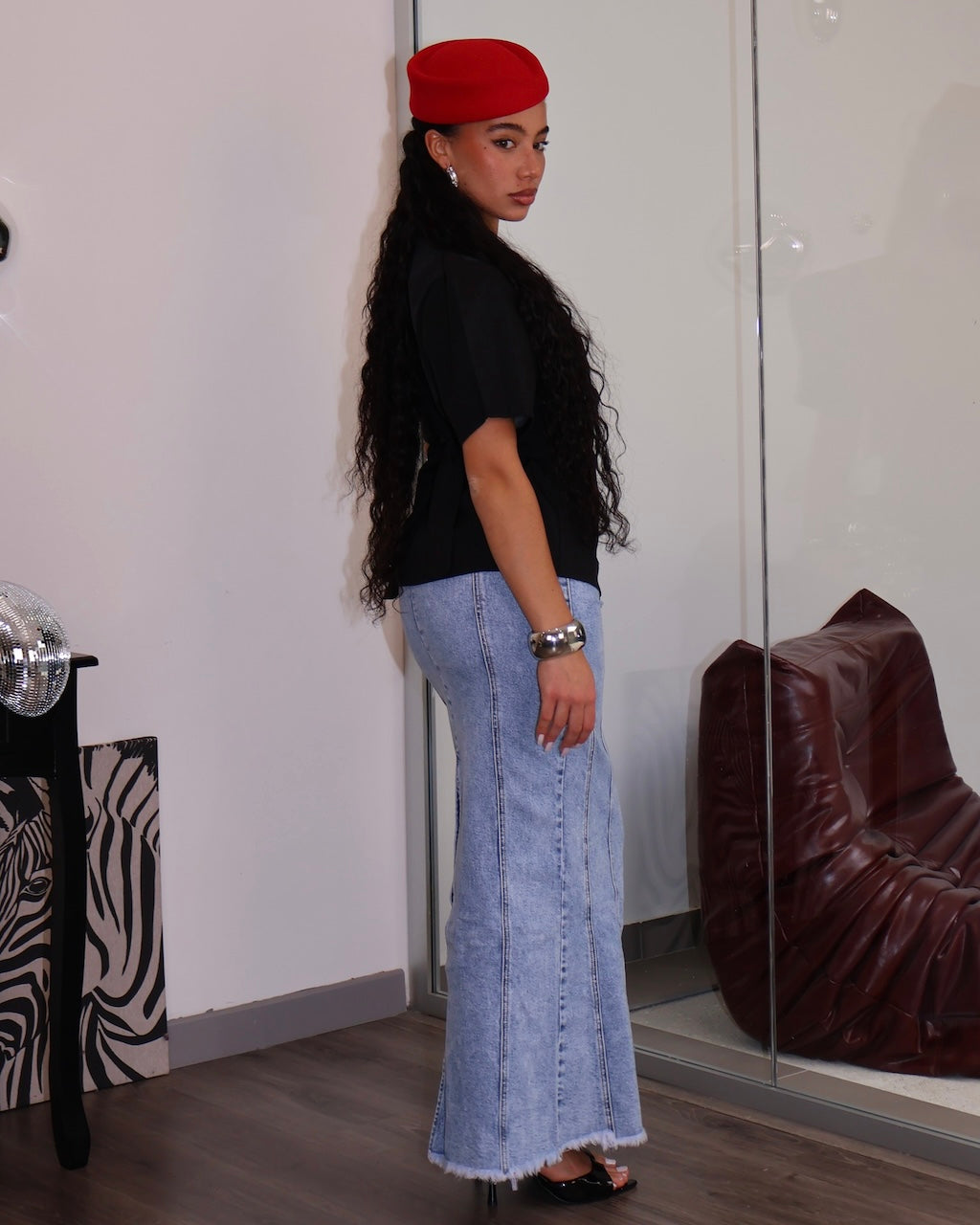GONNA LONGUETTE DENIM