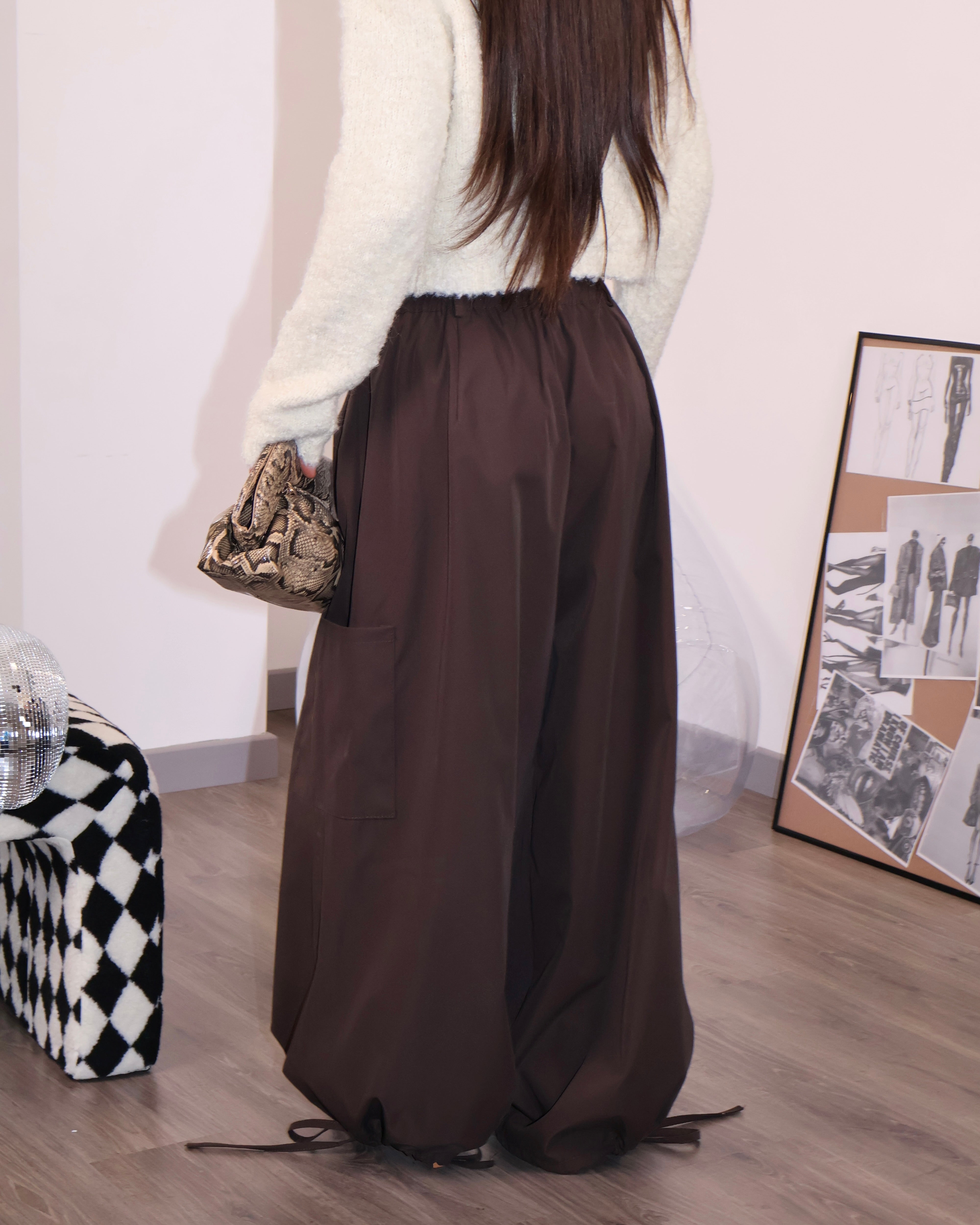 PANT QUEEN MARRONE