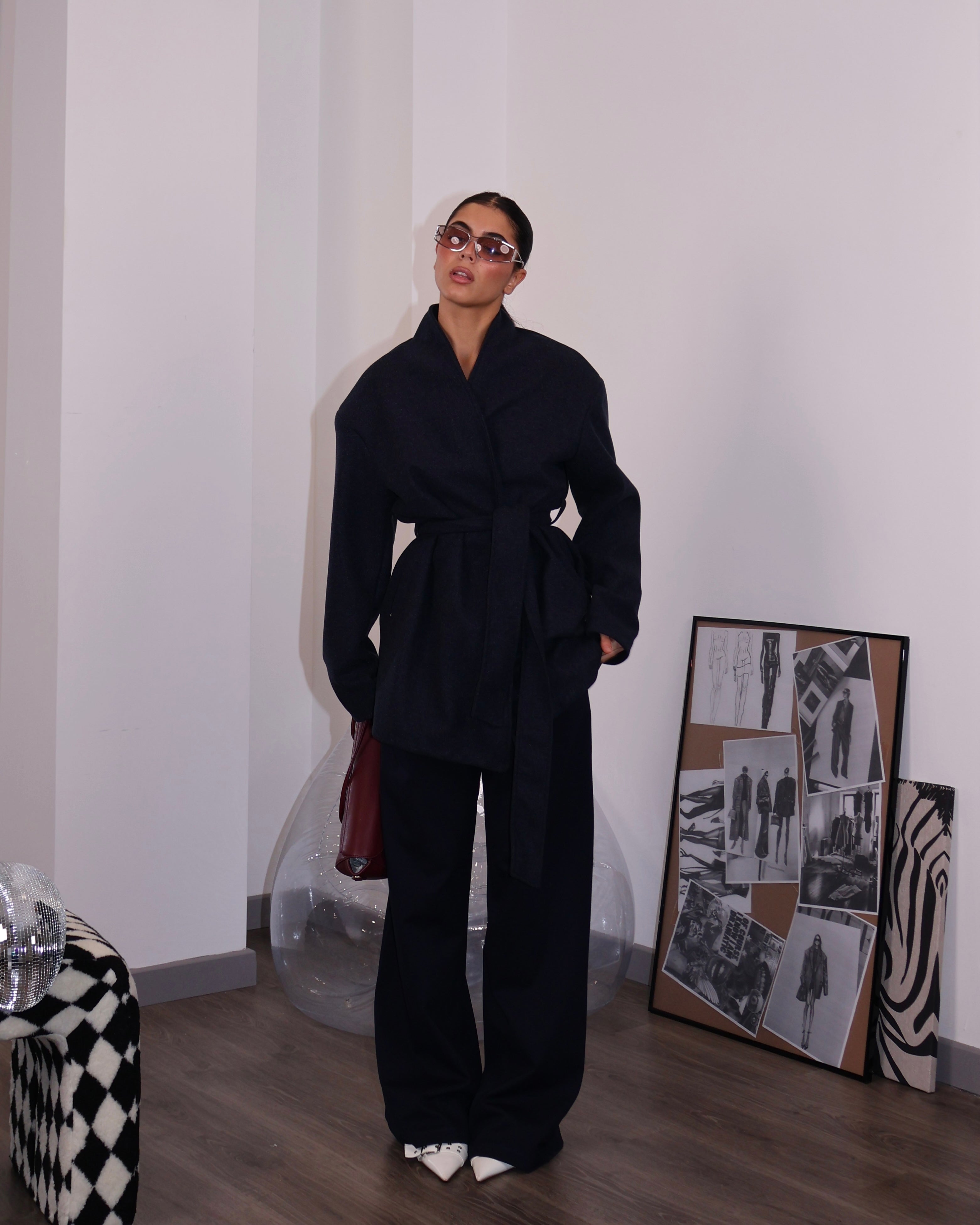 TRENCH HAUTE BLU