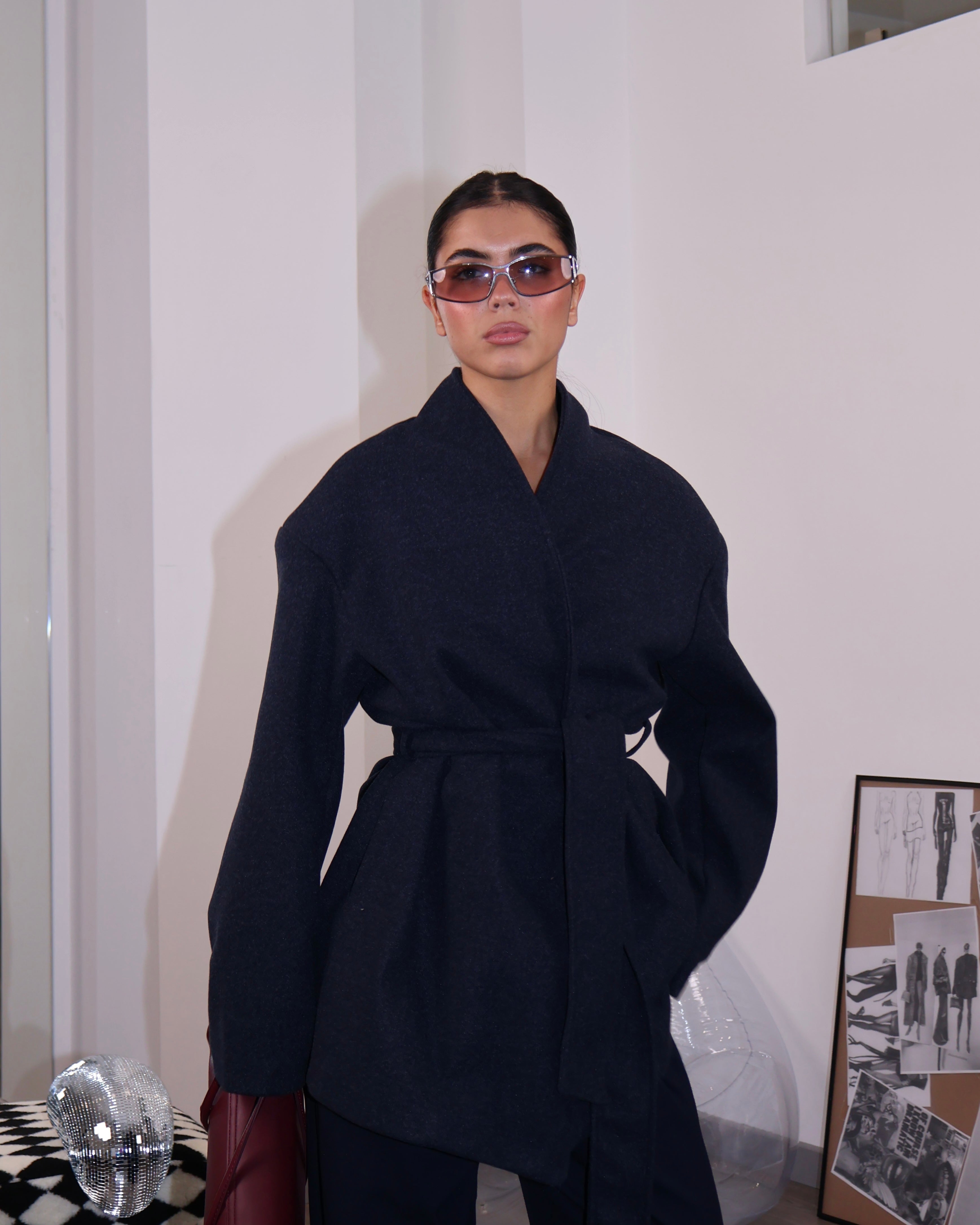 TRENCH HAUTE BLU