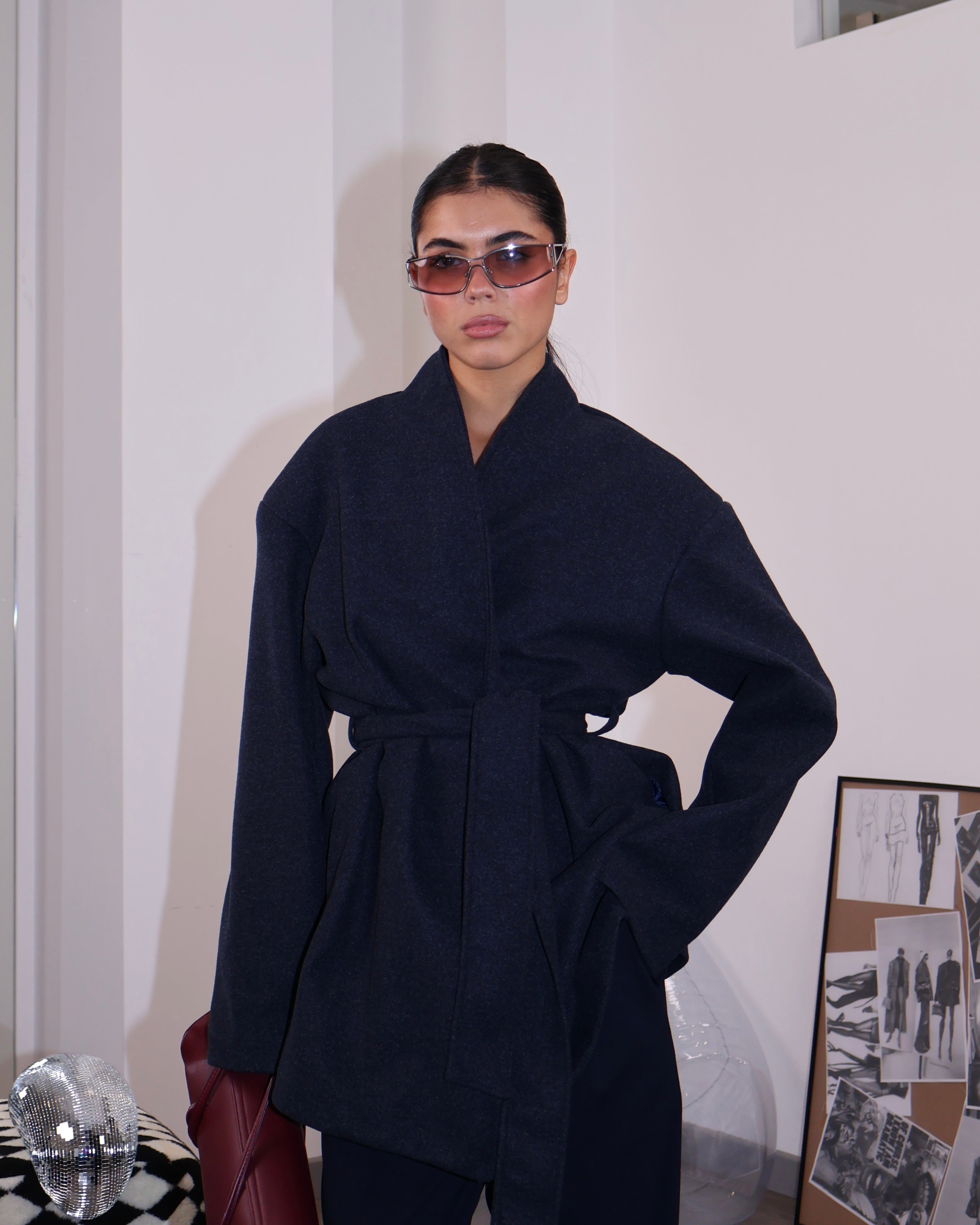 TRENCH HAUTE BLU