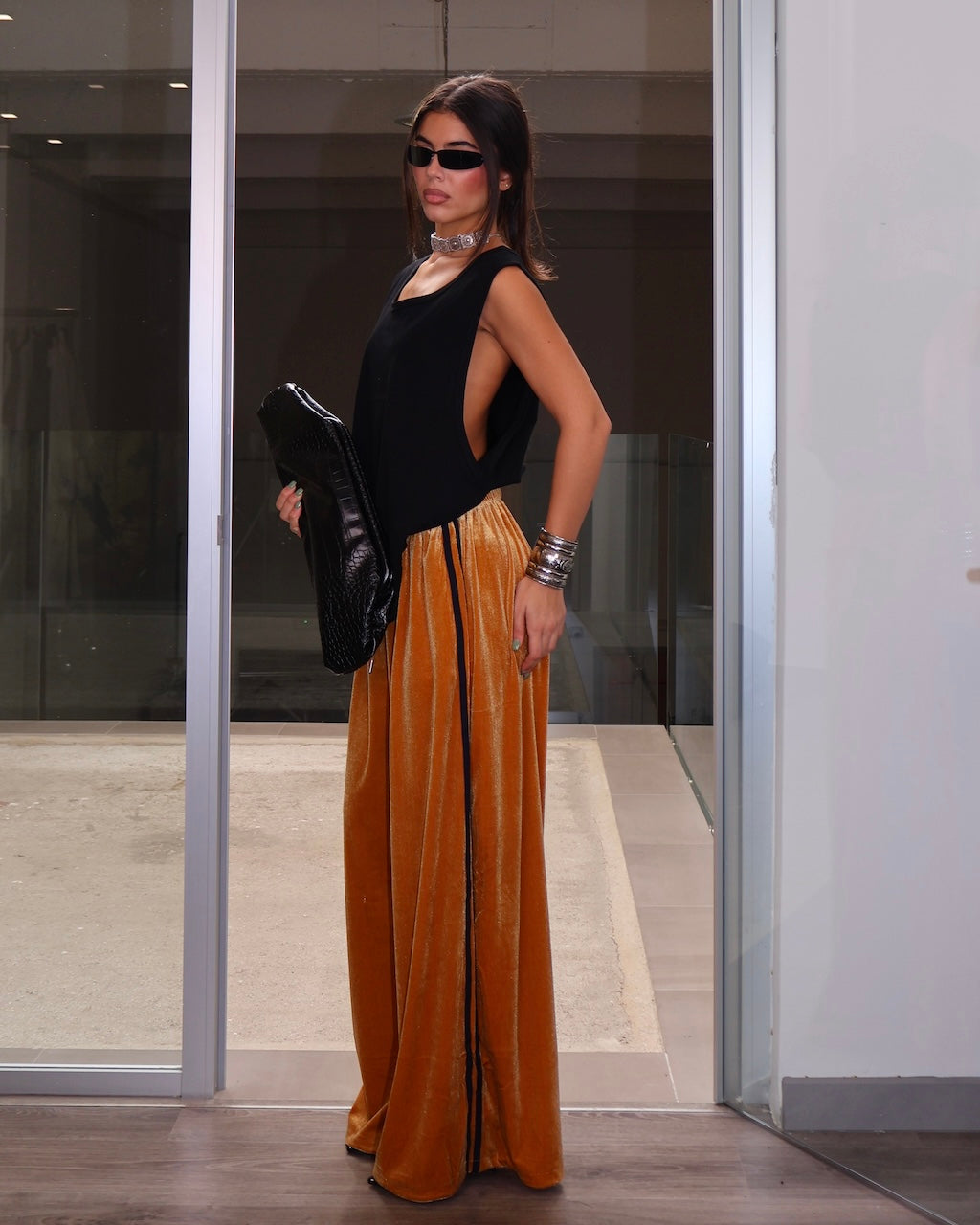 PANTALONE VELVET ORANGE