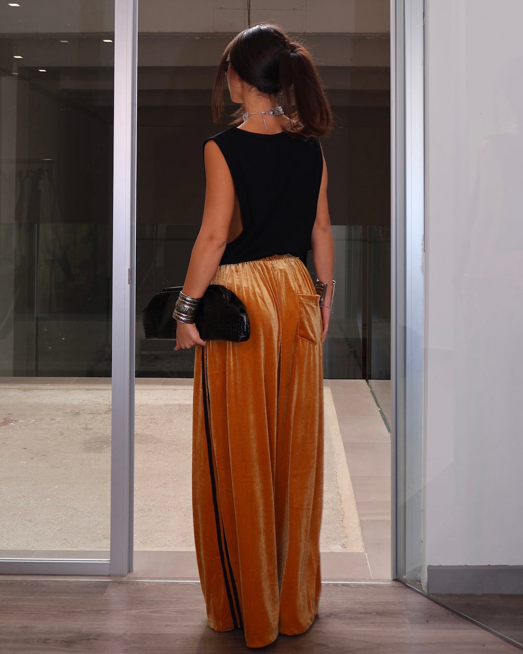 PANTALONE VELVET ORANGE