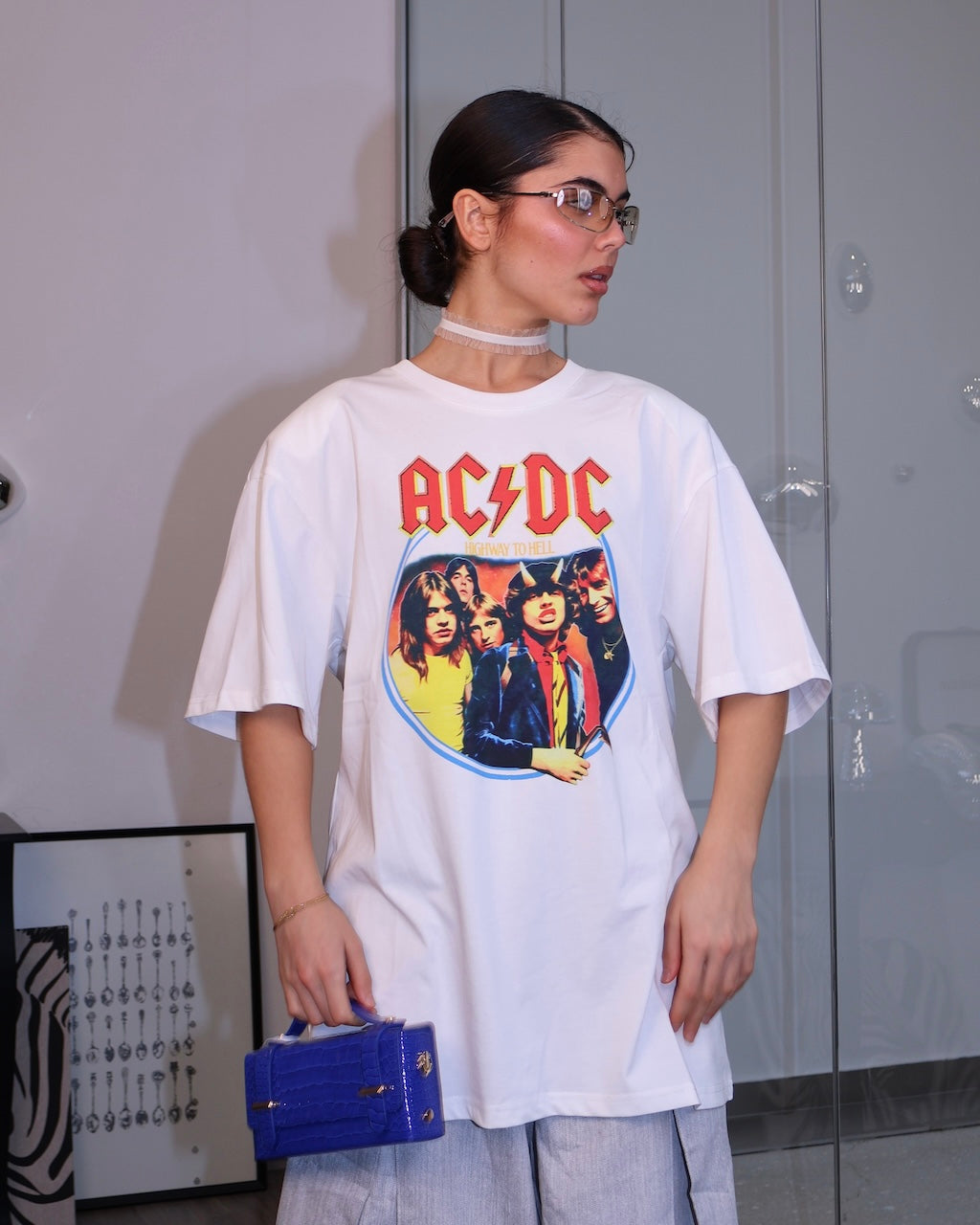 MAGLIA ACDC BIANCO