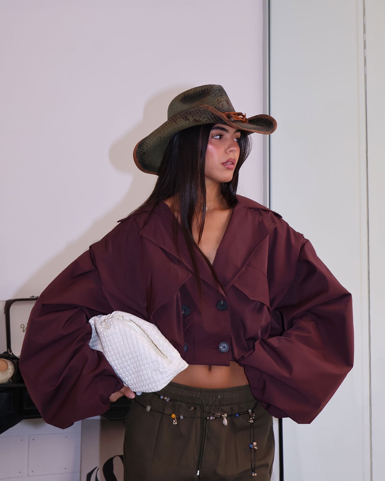 JACKET CASTAGNA VINO