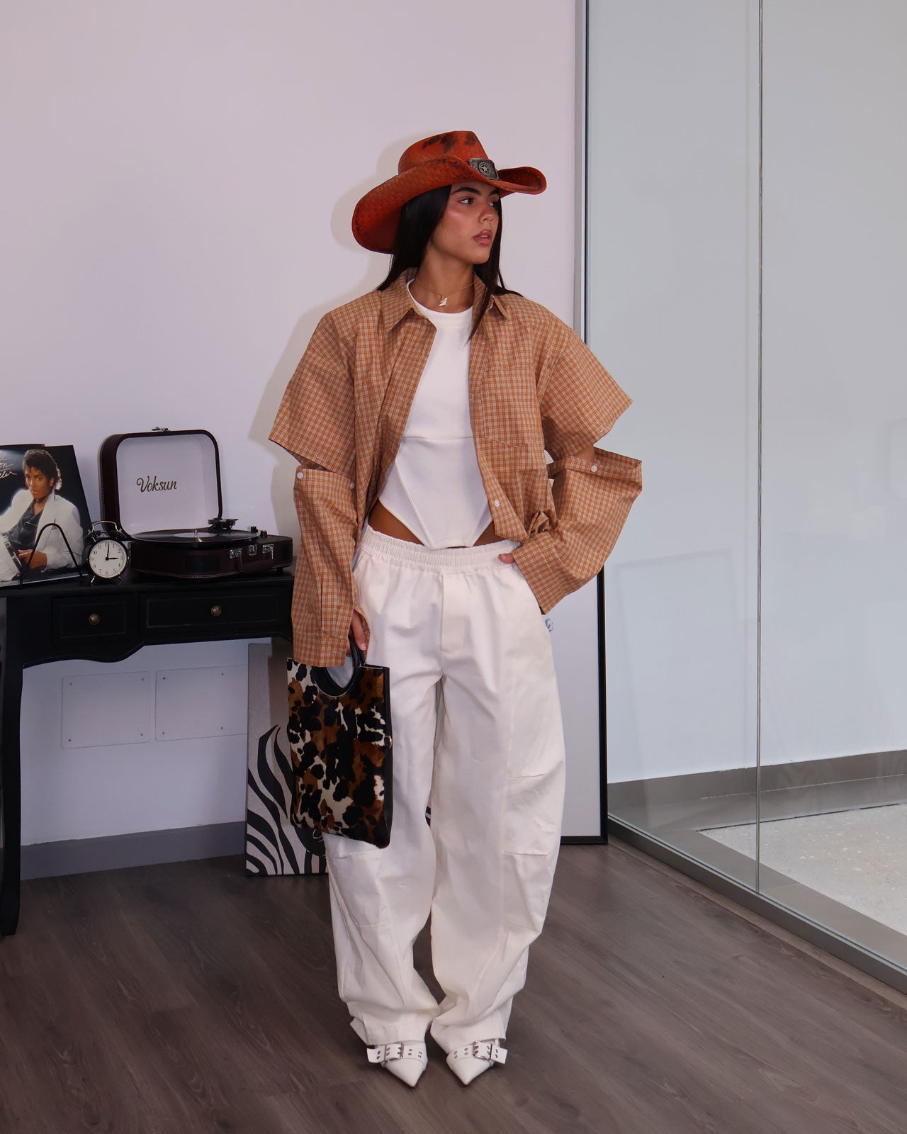 CAMICIA HEART ARANCIONE