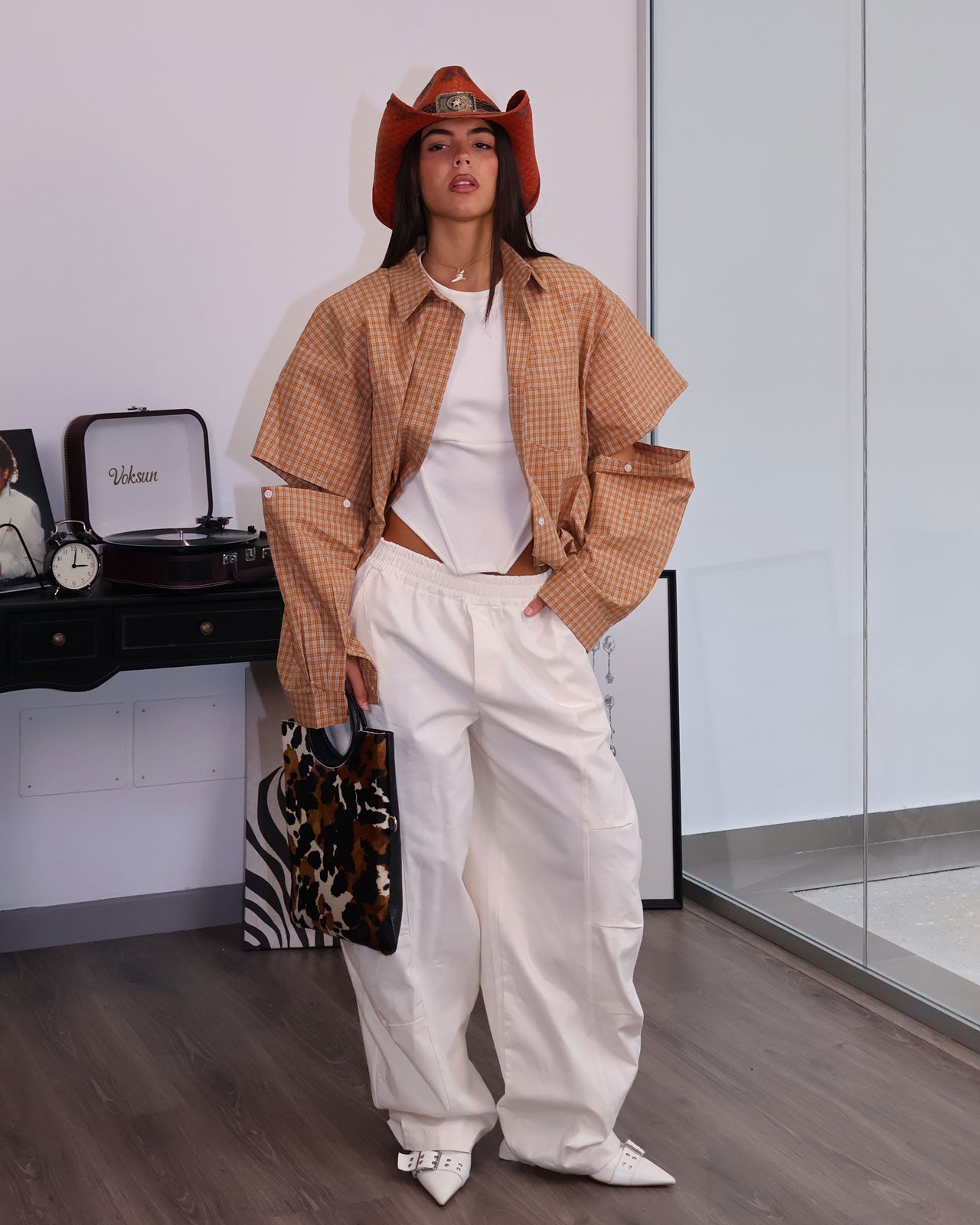 CAMICIA HEART ARANCIONE