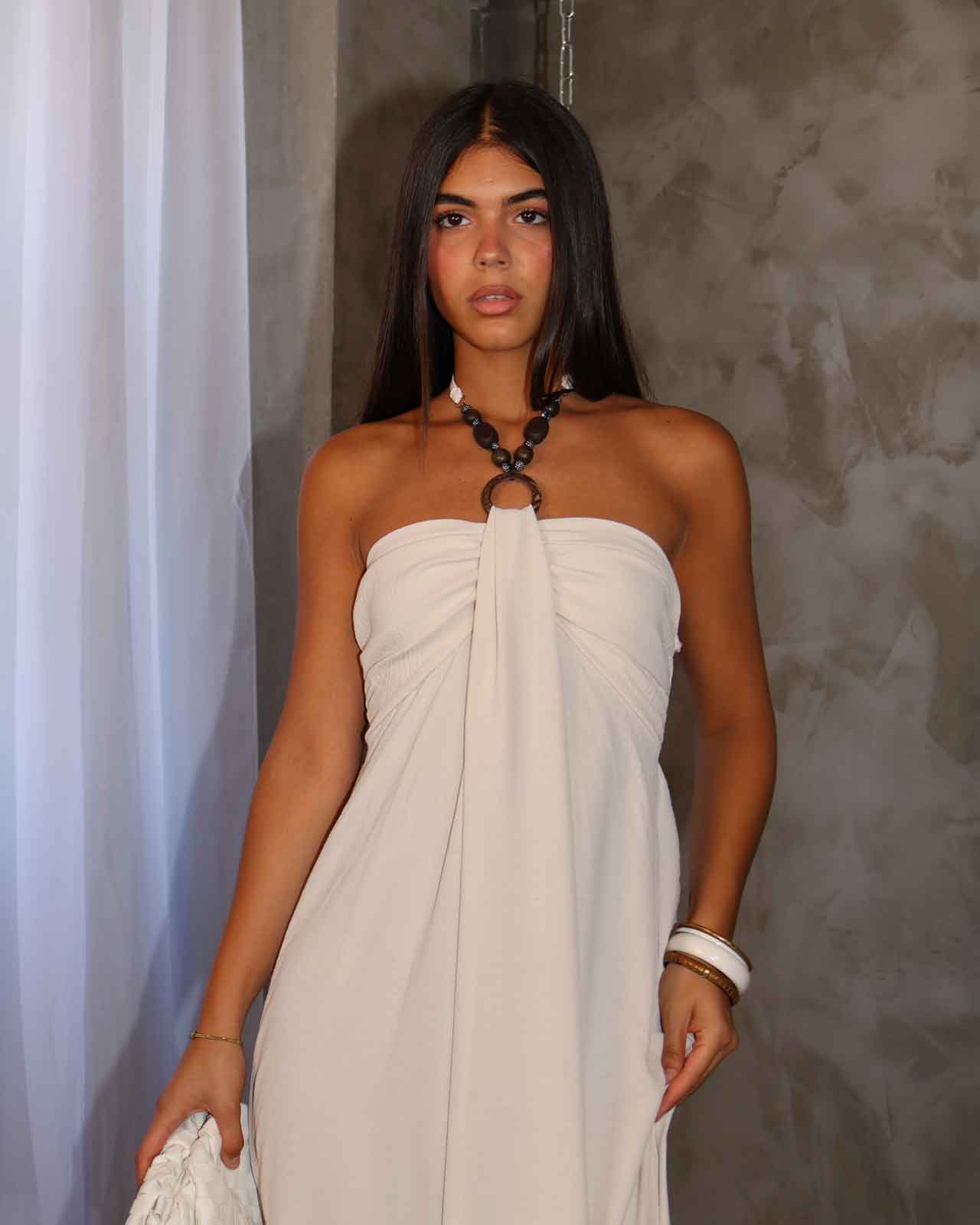 DRESS MADRE PERLA