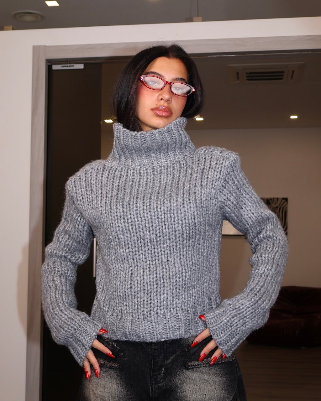 MAGLIONE COLD GRIGIO