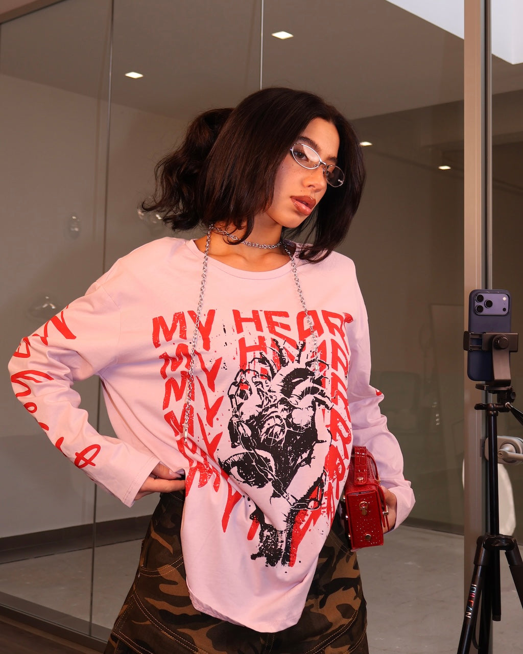 MAGLIA MY HEART ROSA