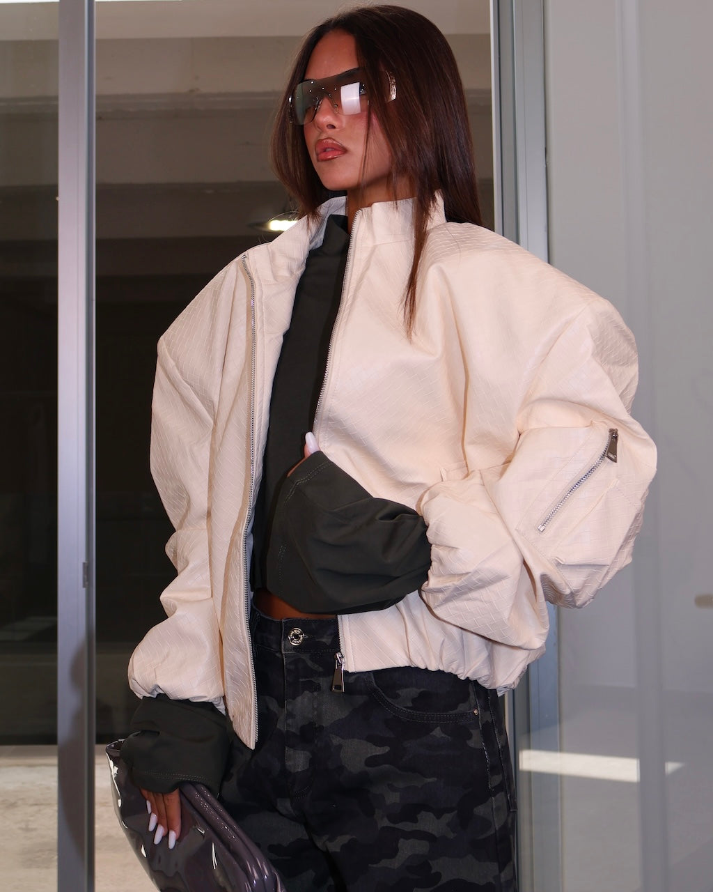 JACKET INTRECCIO PANNA