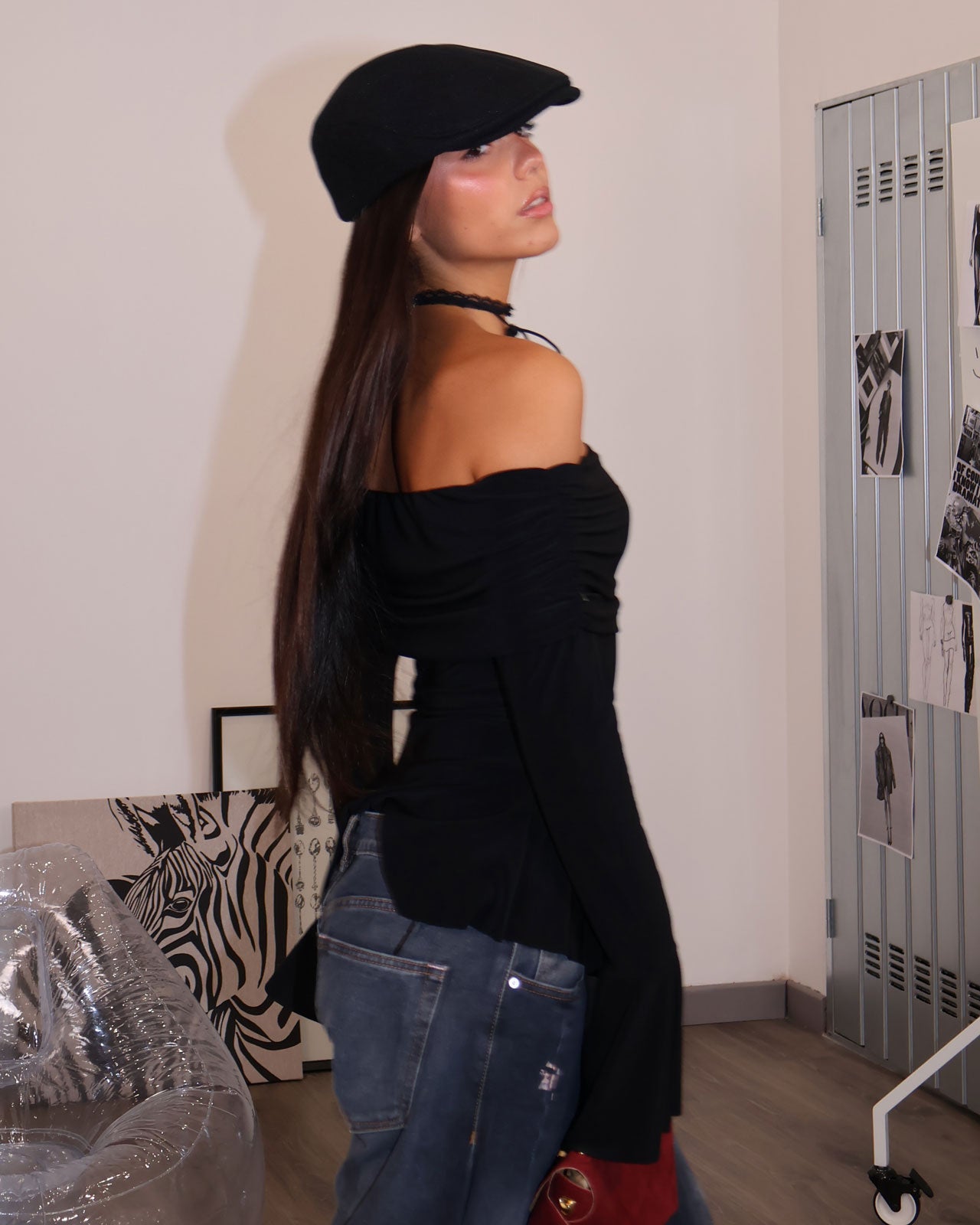 MAGLIA SCOLLO MATRIX NERO