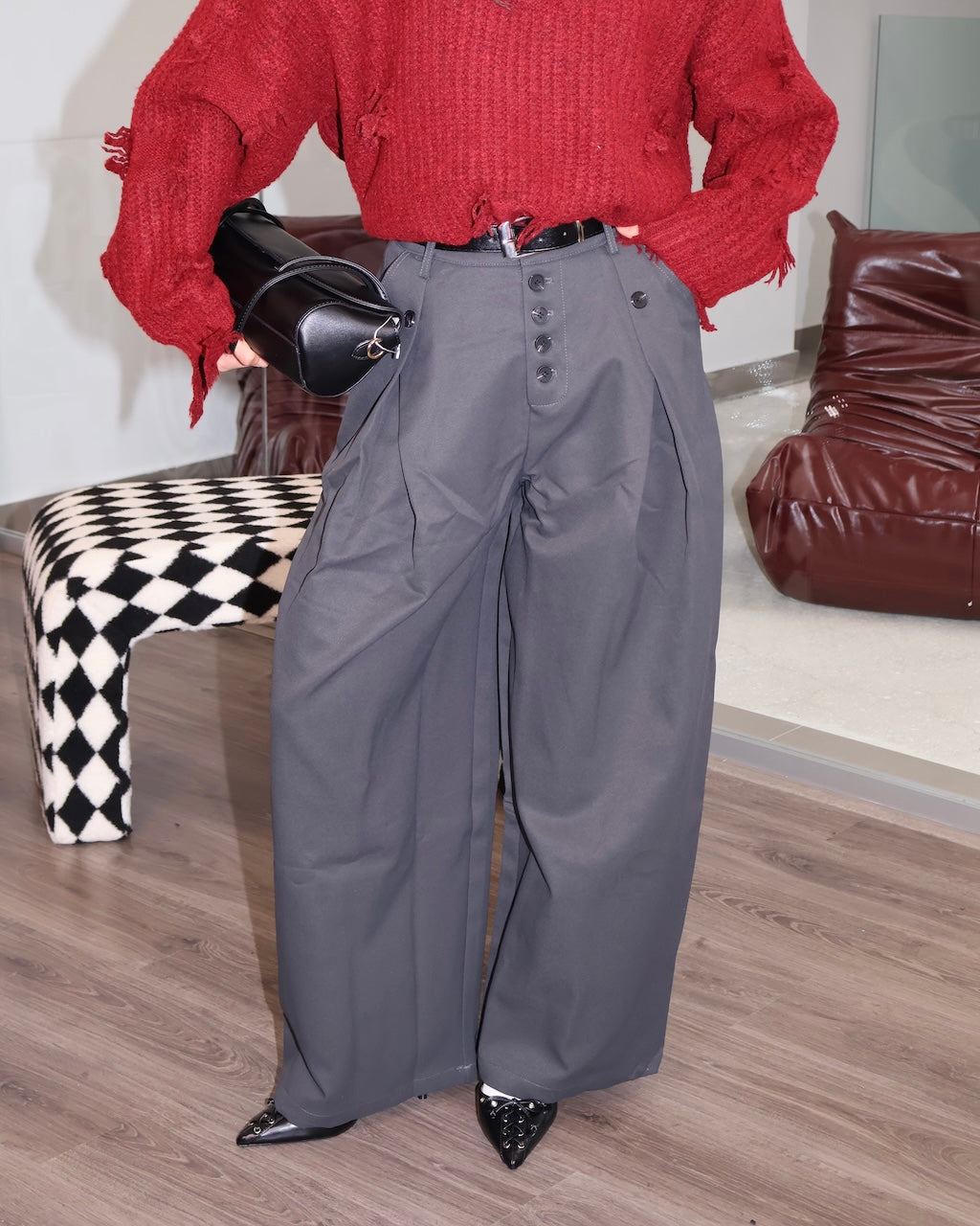 PANT THIS LIFE GRIGIO