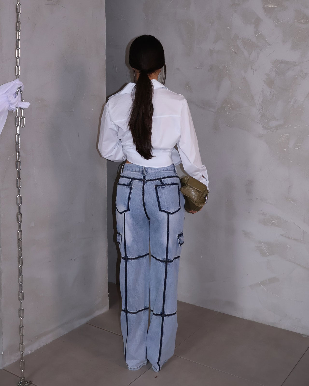 JEANS MULTI LINEE