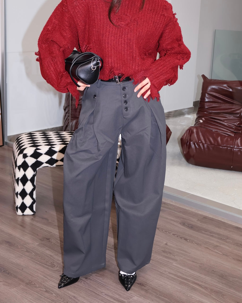 PANT THIS LIFE GRIGIO