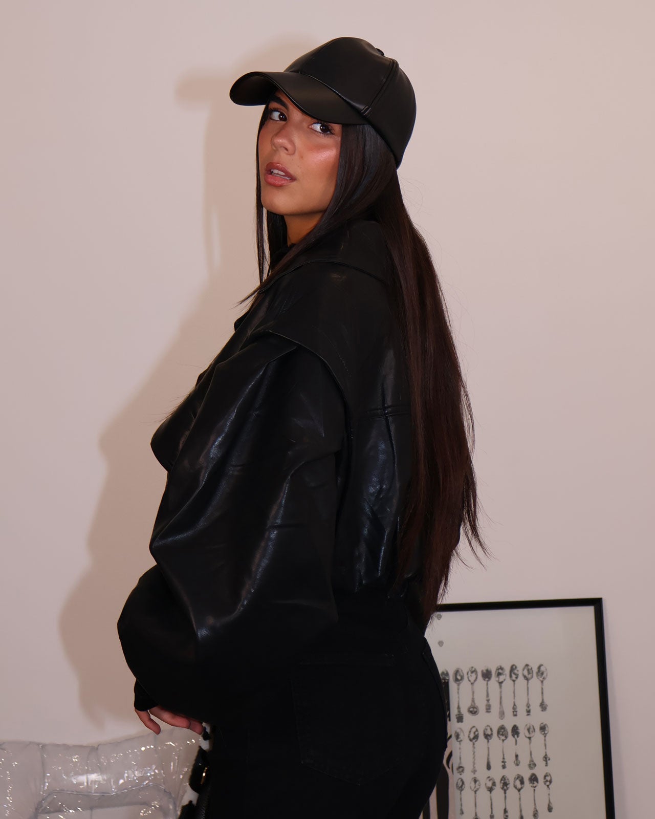 JACKET CROP NERO