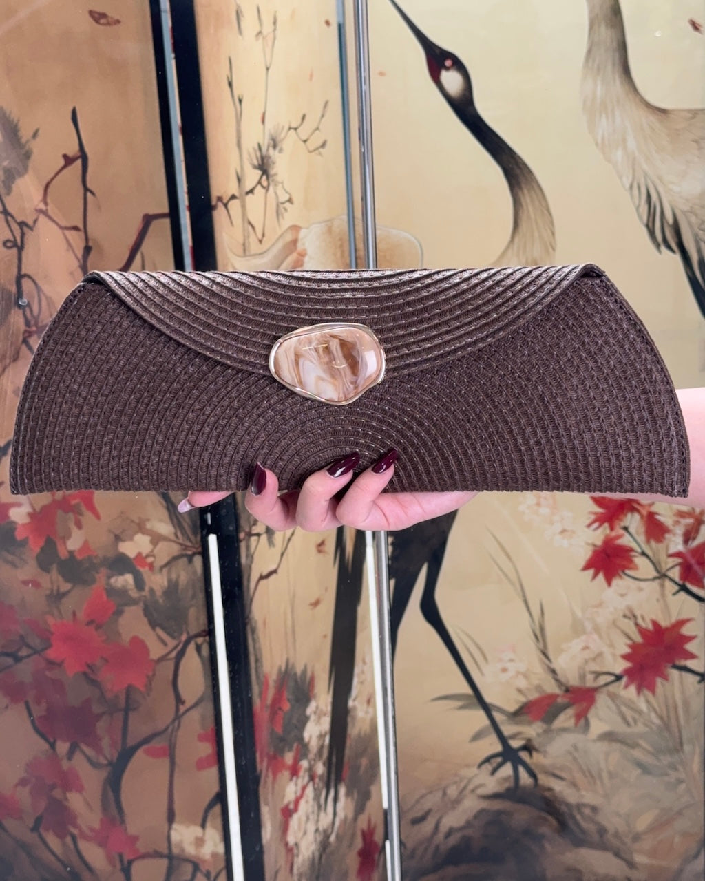 POCHETTE PERLA BROWN