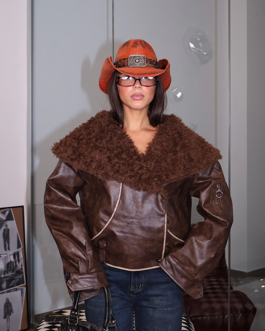 JACKET STILL ME BABY MARRONE