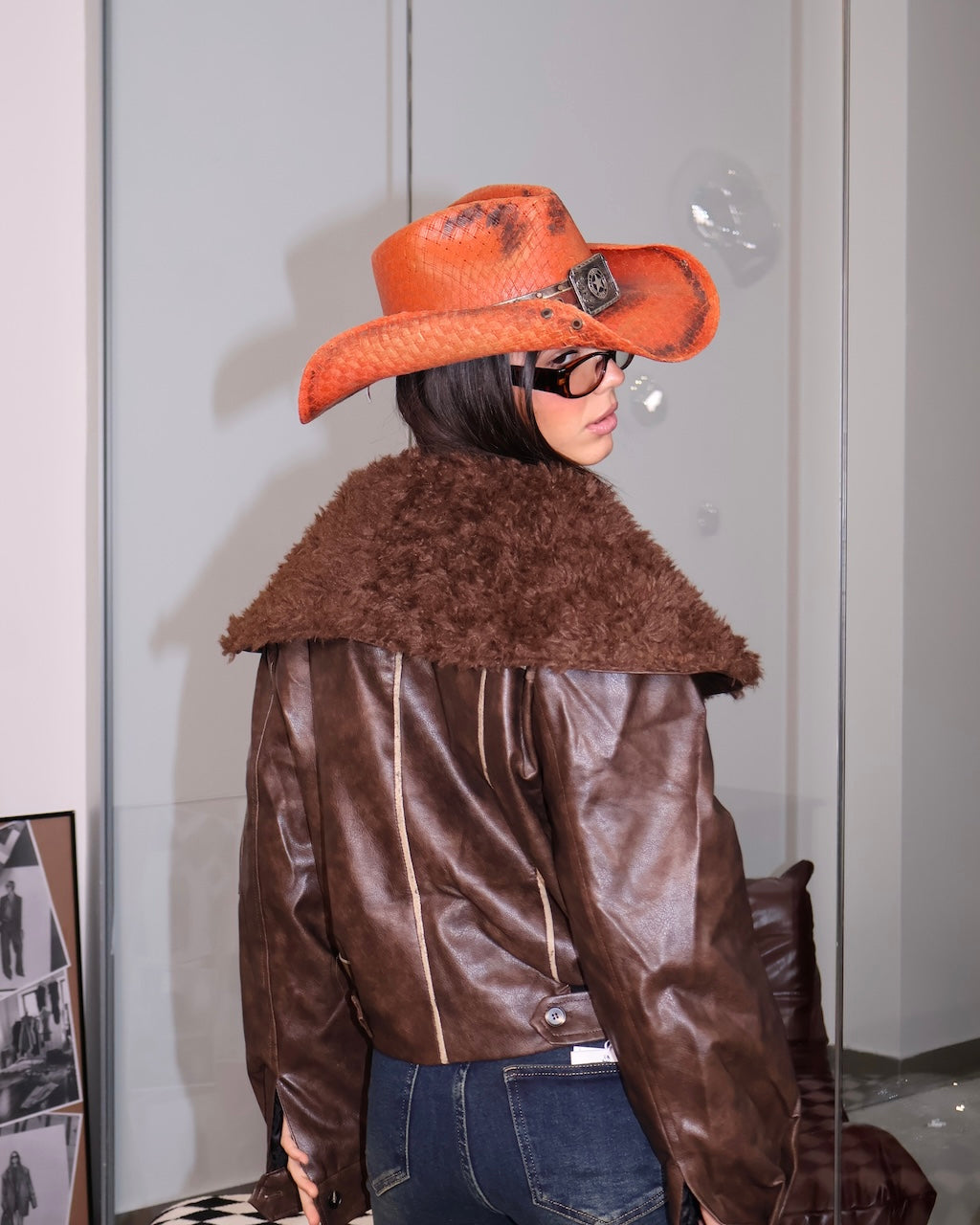 JACKET STILL ME BABY MARRONE