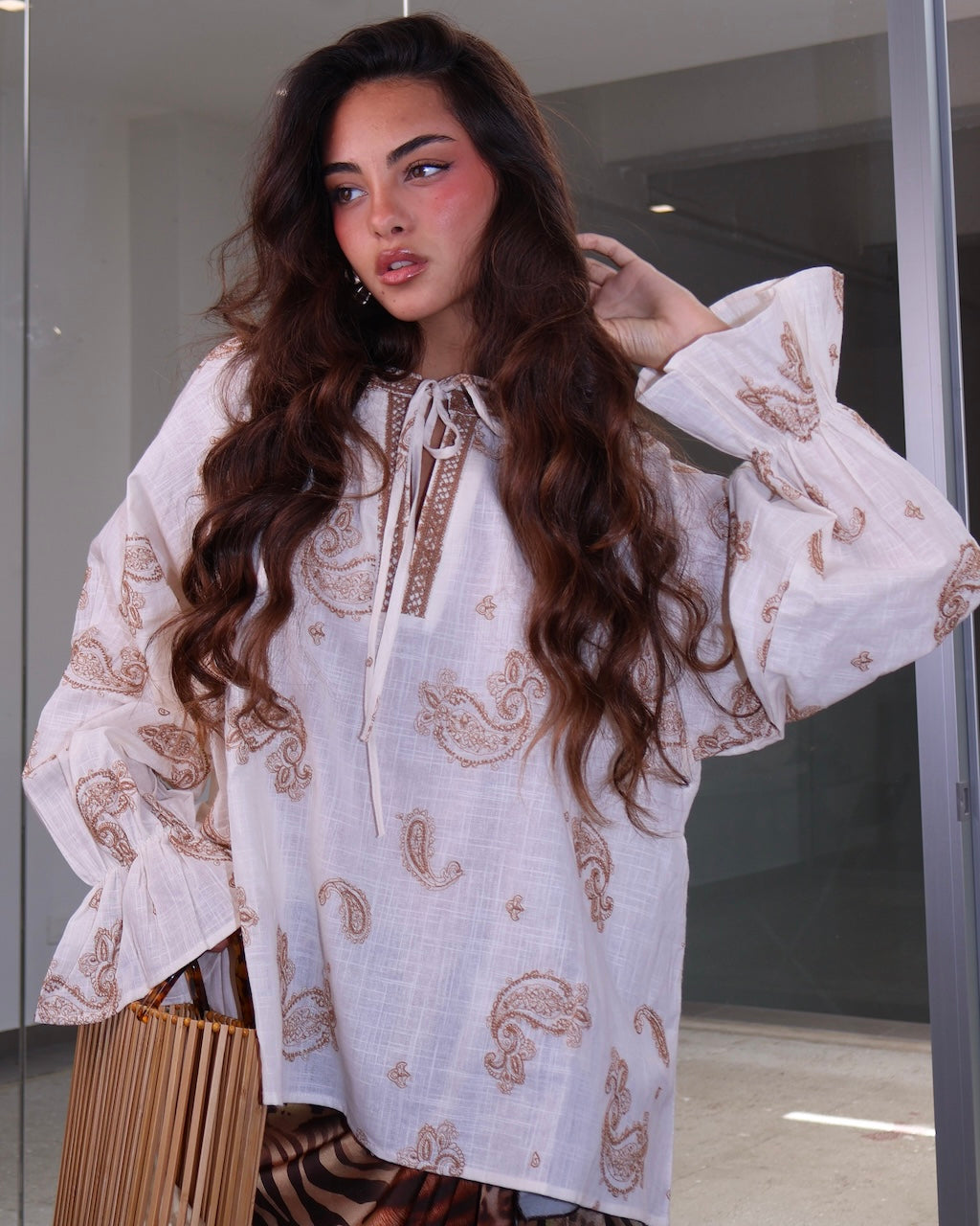 CAMICIA GRECIA BEIGE