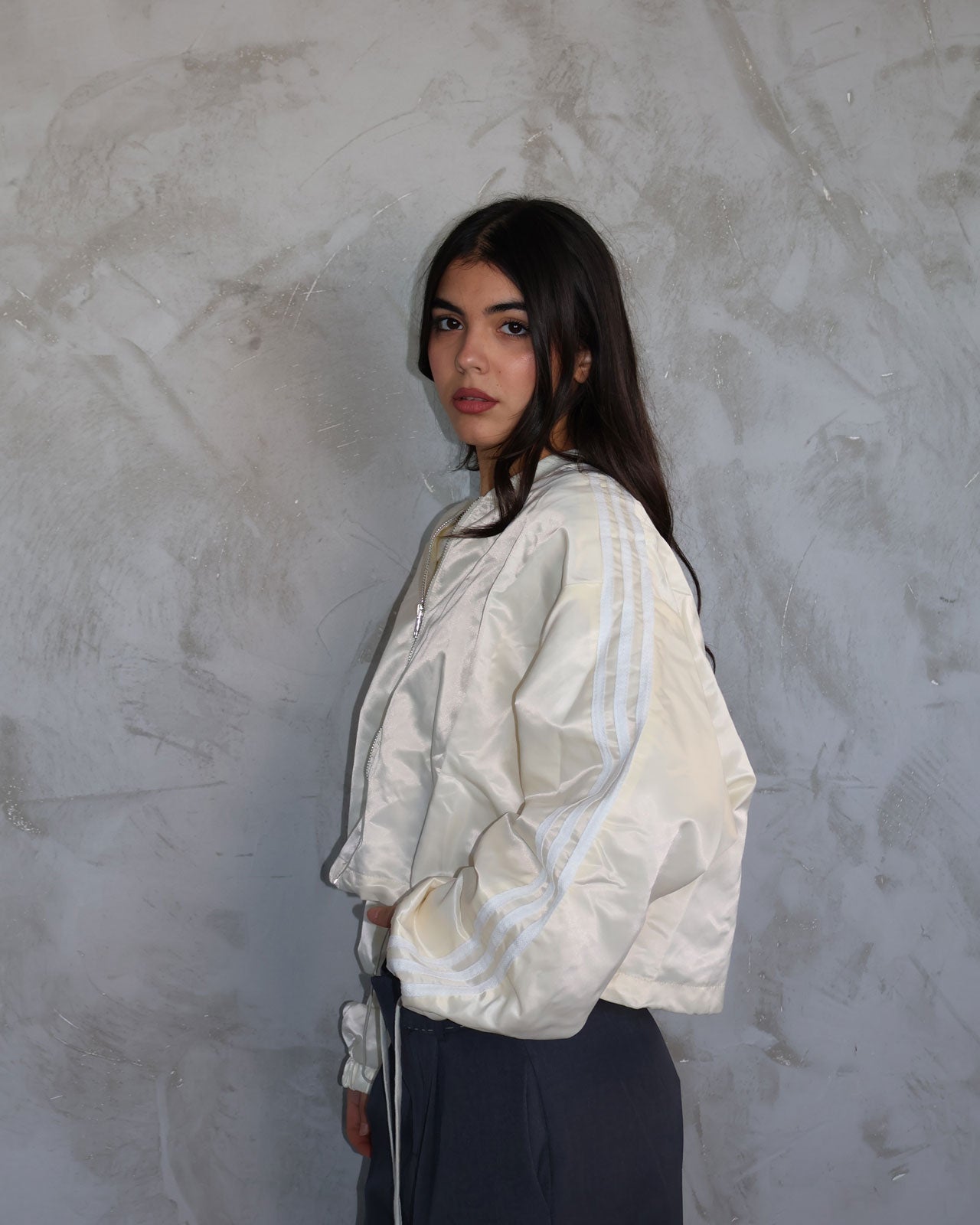 BOMBER TWO STRIPES BEIGE