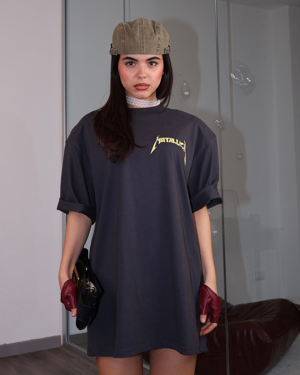 MAGLIA METALLIC NERA