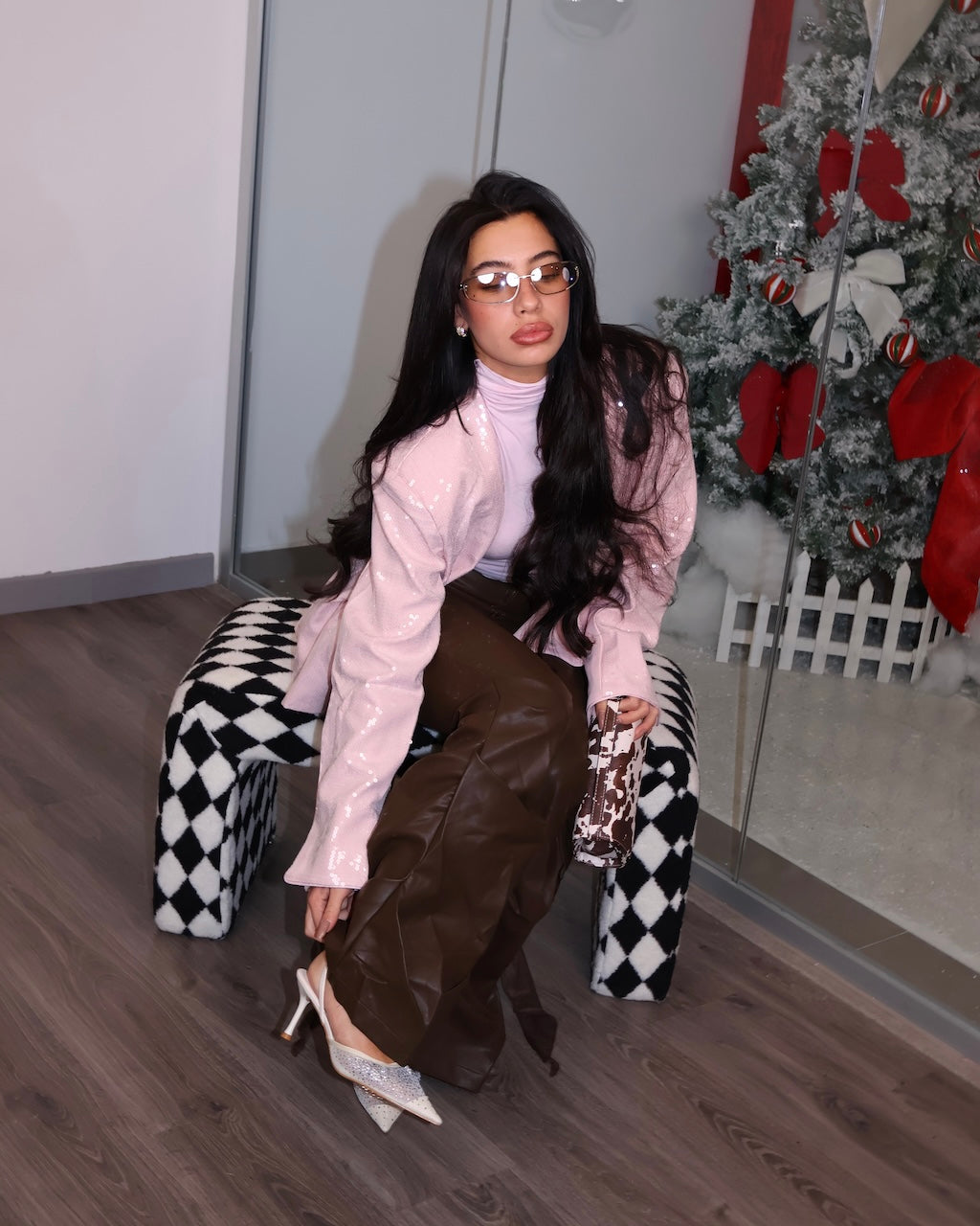 PANT SPIRALE MARRONE