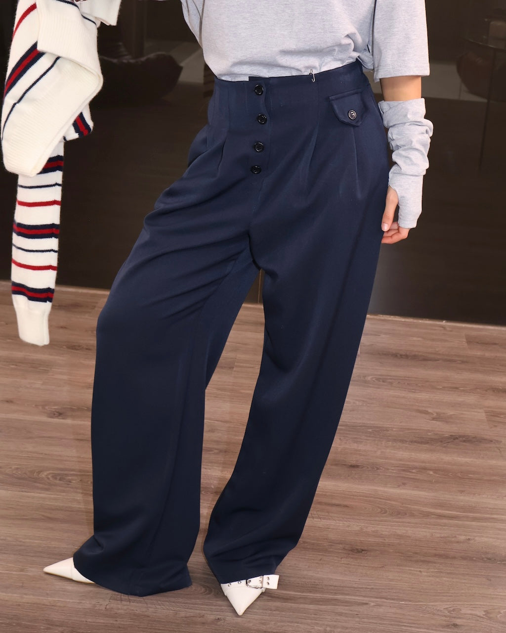 PANT CANZONE SOTTOFONDO BLU