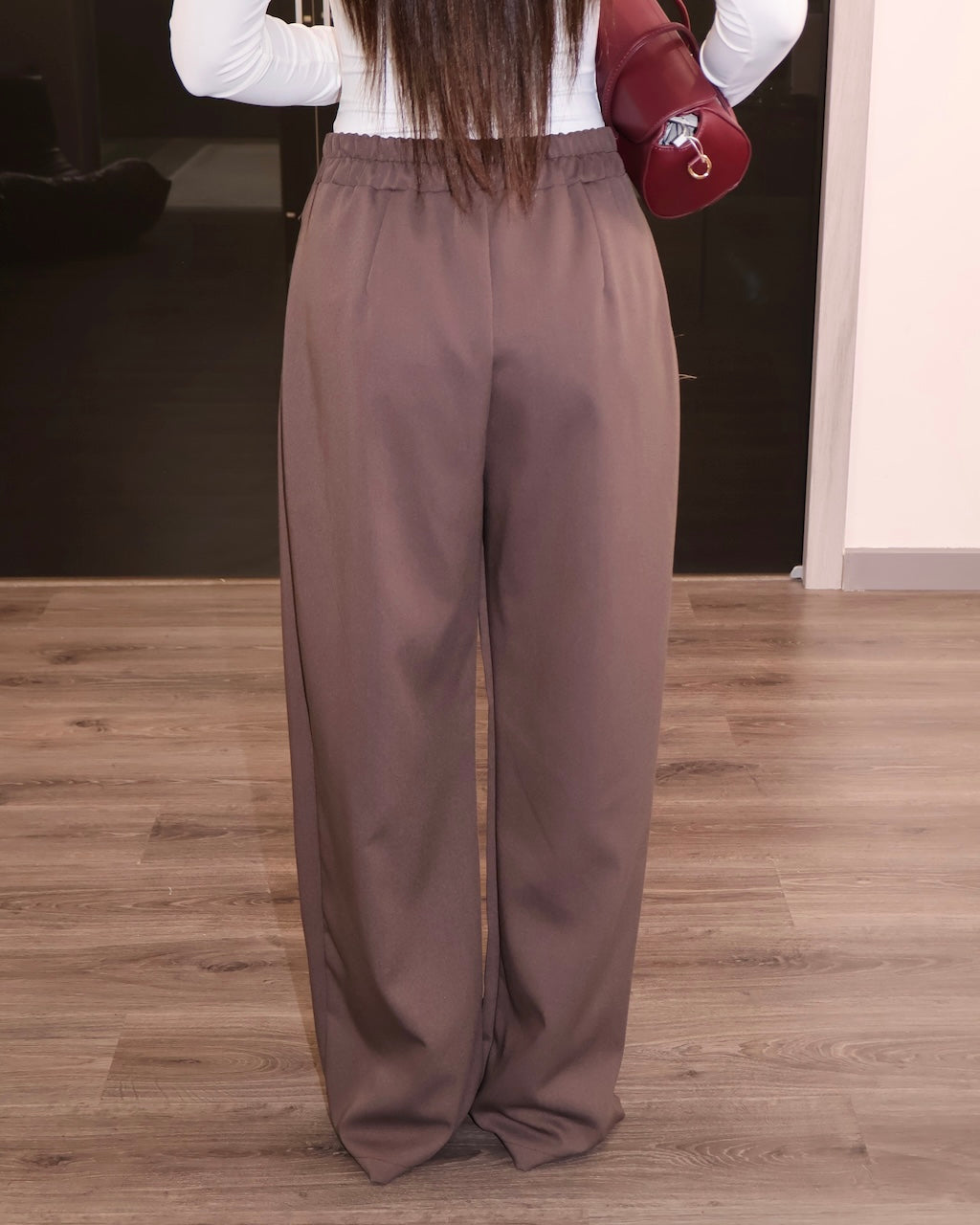 PANT CANZONE SOTTOFONDO MARRONE