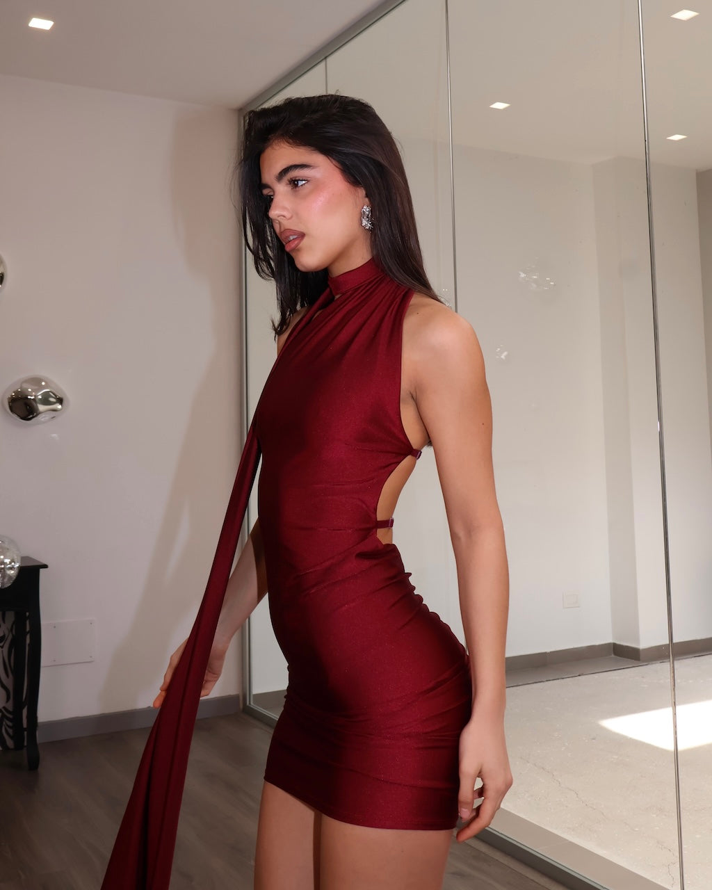 DRESS CICADA BORDEAUX