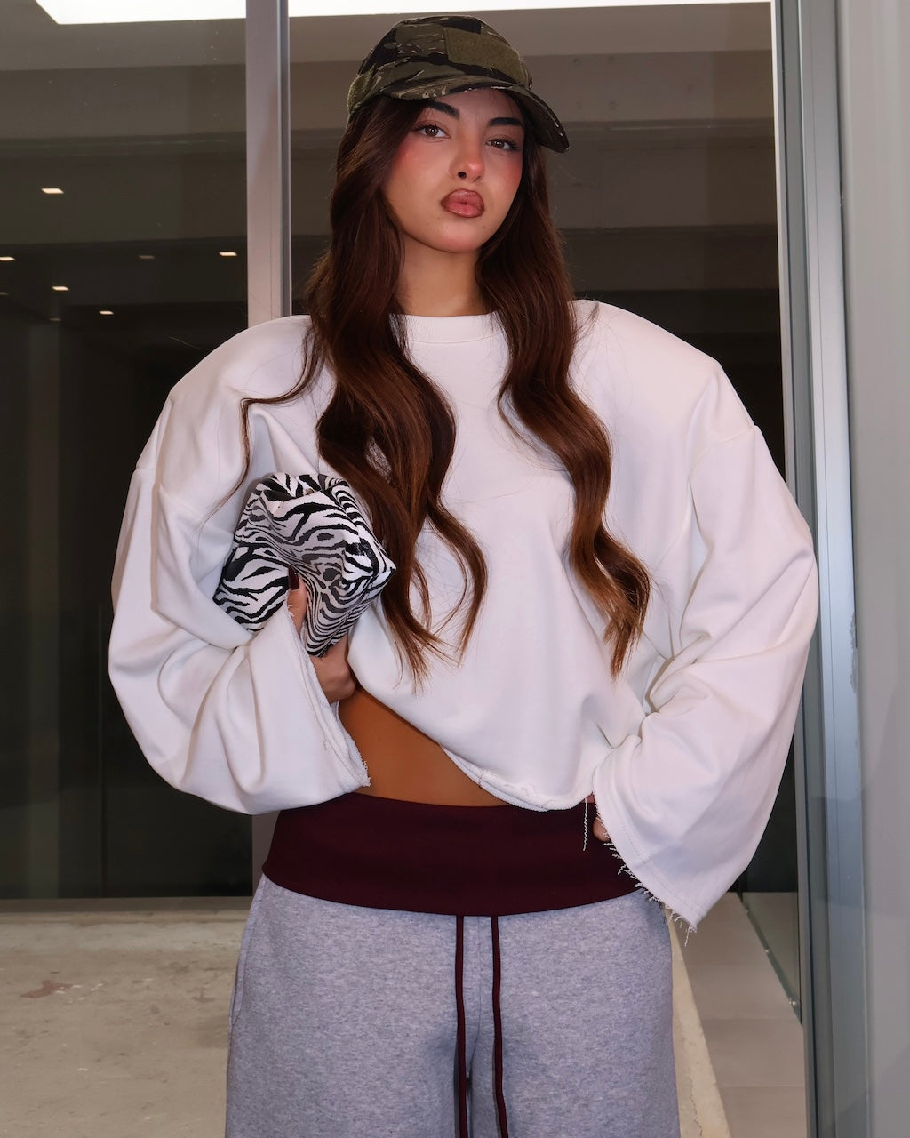 HOODIE SIMPLE CROP