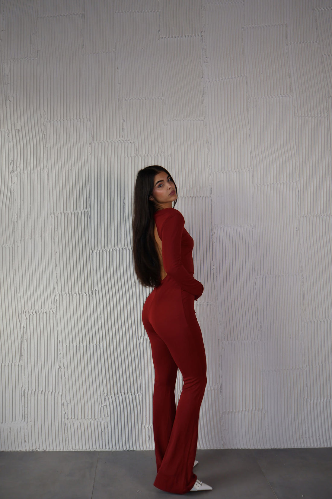 JUMPSUIT DELLA VITA CHERRY