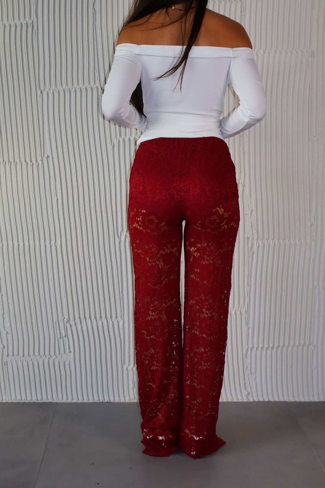 PANT MERLETTO CHERRY